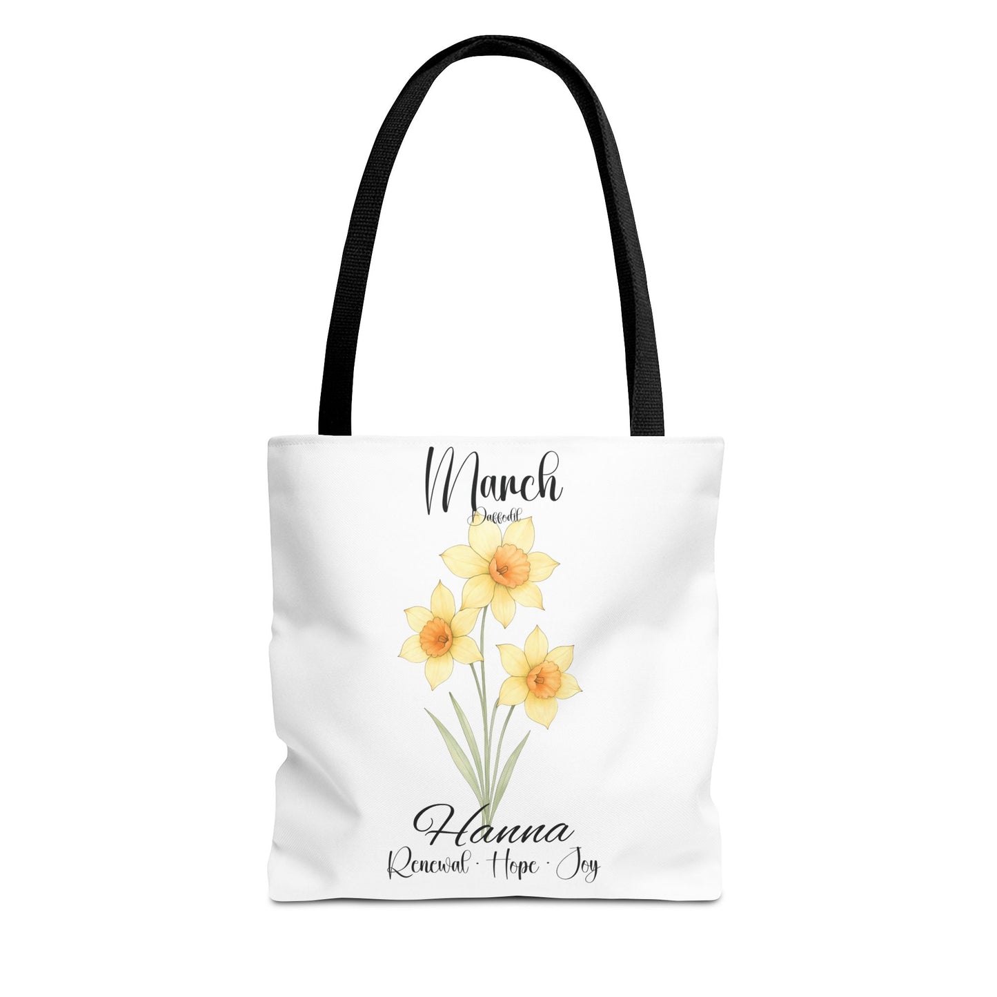 Custom botanical tote bag for her, birth month flower, milestone birthdays, bestfriend gift.