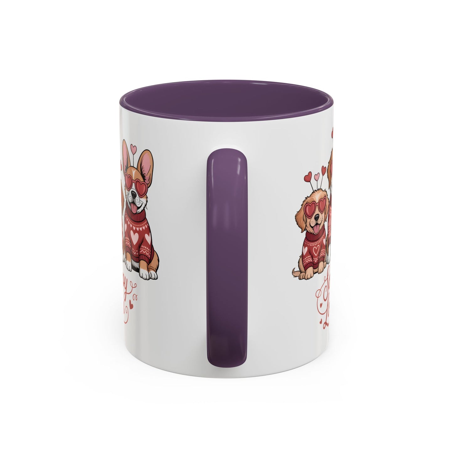 Valentine Dog Mug | Cute Puppy Coffee Cup | Dog Lover Gift | Valentines Day Mug |
