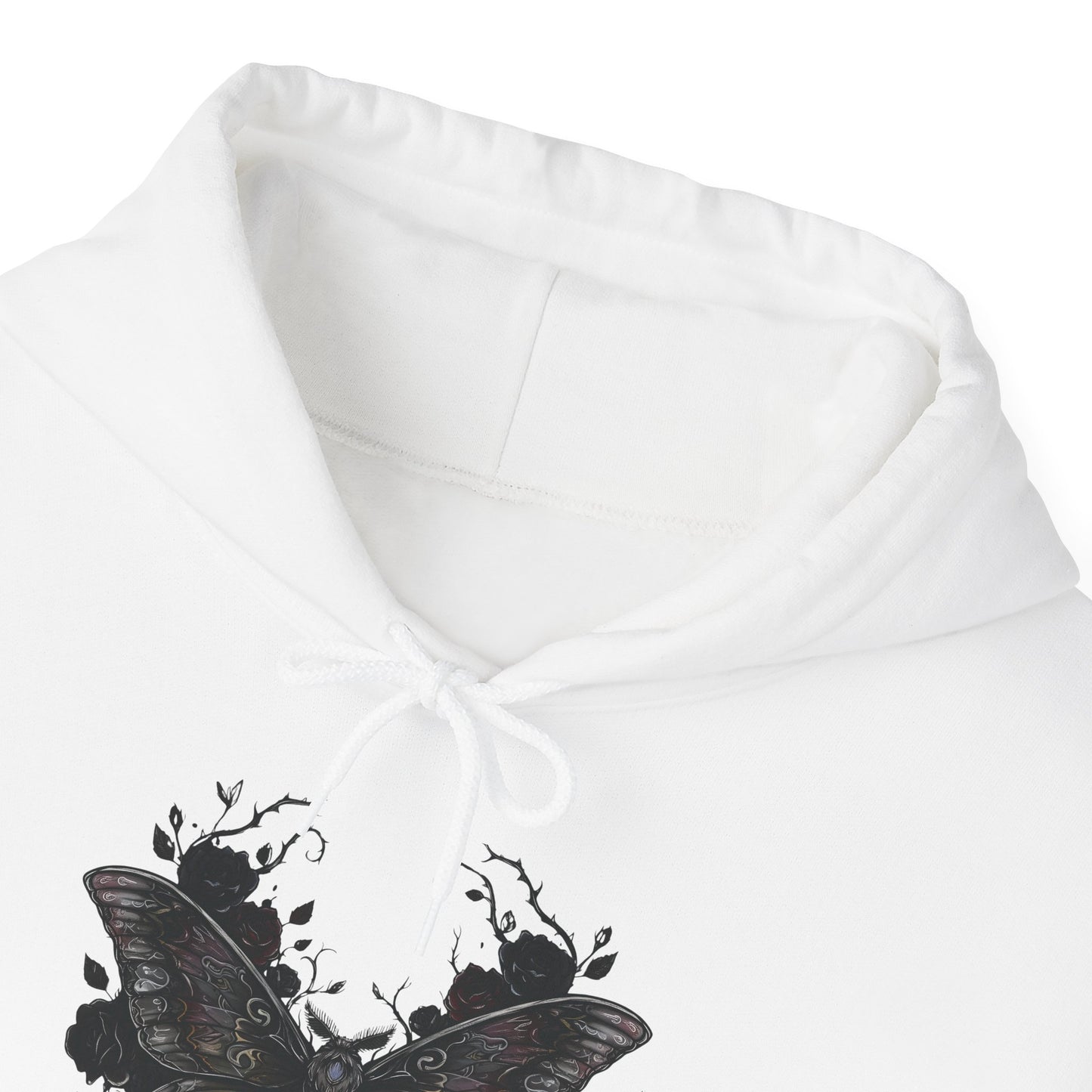 Death Moth Gothic Apparel  | Unisex Hoodie| Dark Aesthetic | Witchy Glam