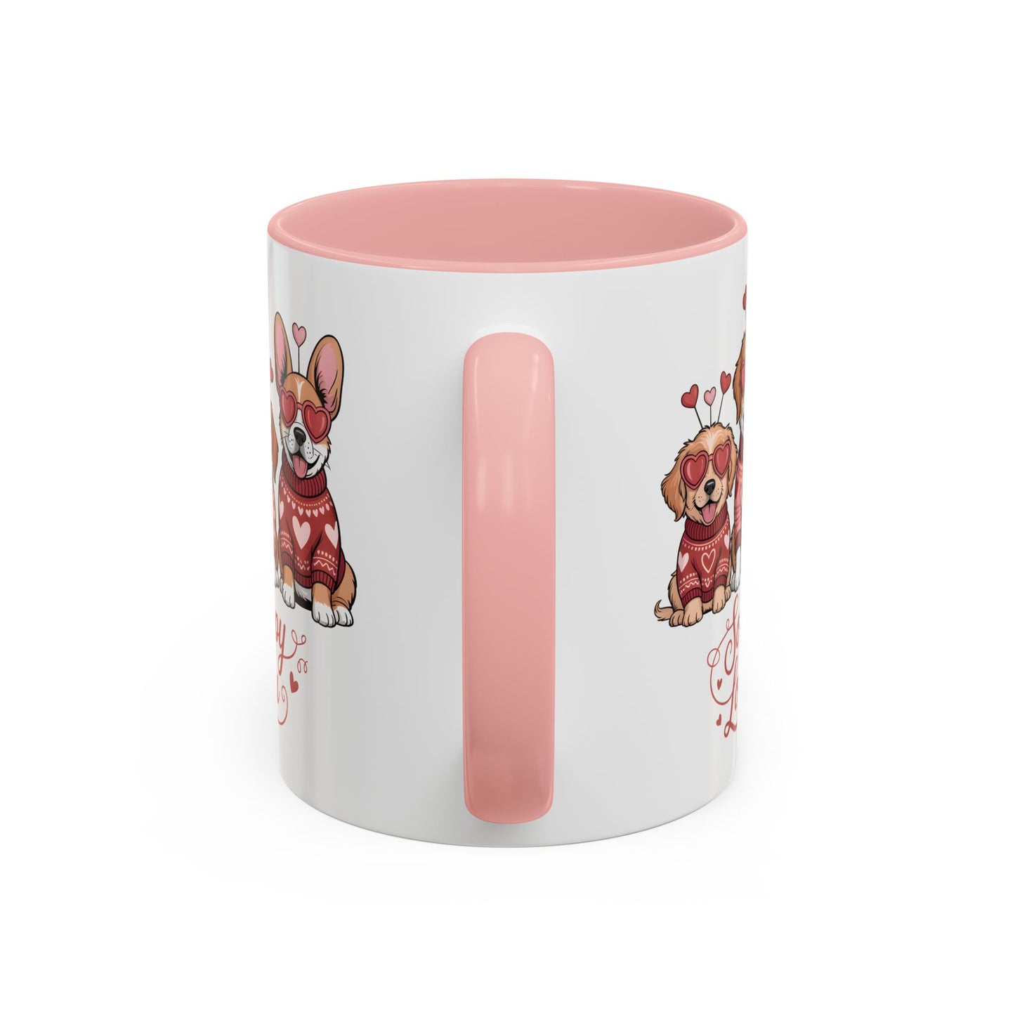 Valentine Dog Mug | Cute Puppy Coffee Cup | Dog Lover Gift | Valentines Day Mug |
