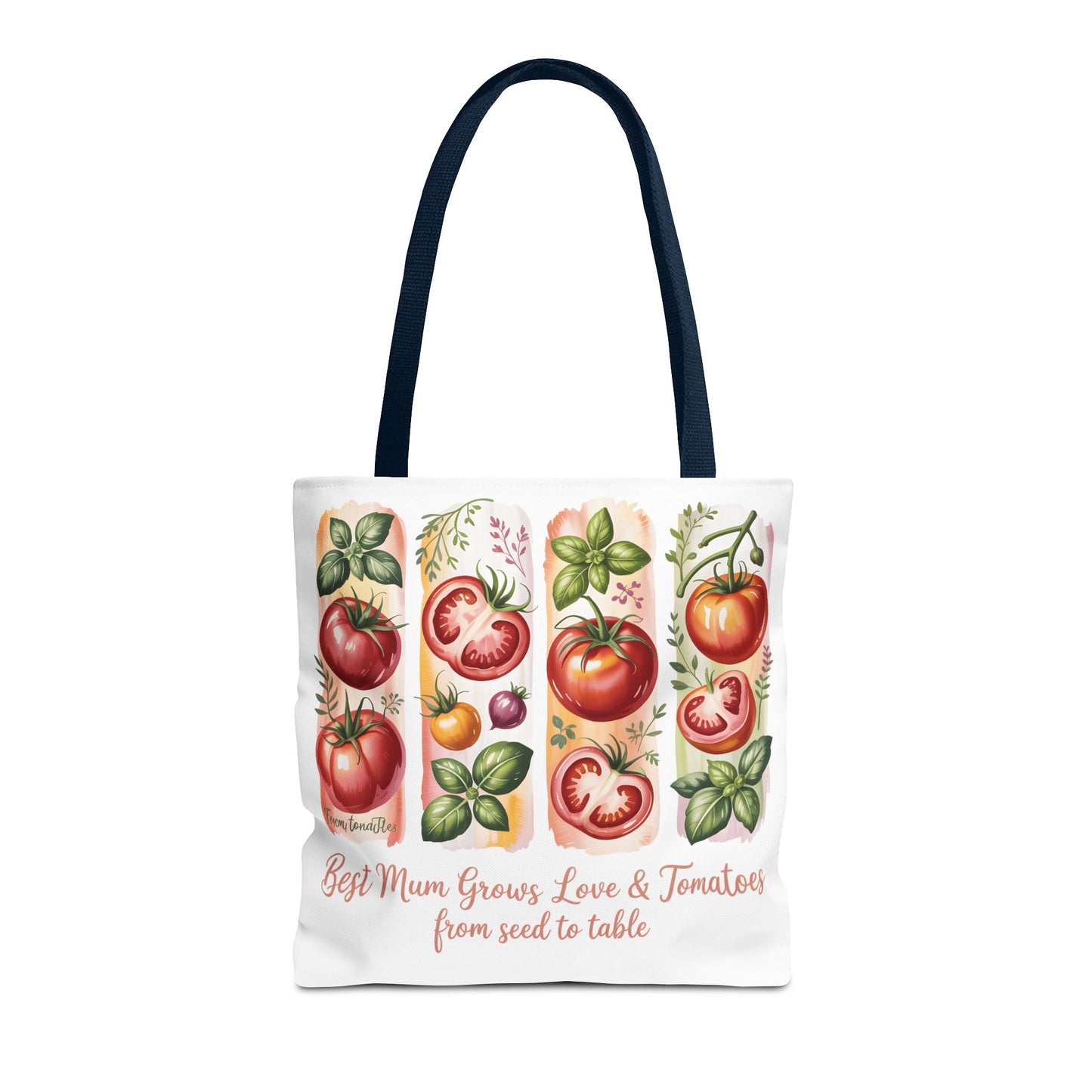 Best Mom Tote Bag, Tomato Garden Lover Design, Perfect Mothers Day Gift for Moms Who Love Gardening and Nature