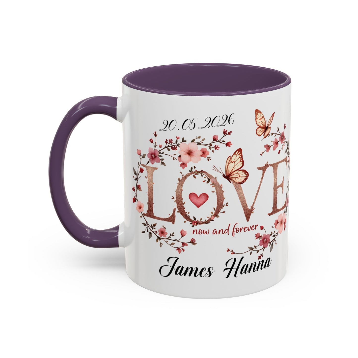 Custom Wedding Mug | Personalized Anniversary Mug | Valentines Day Gift |