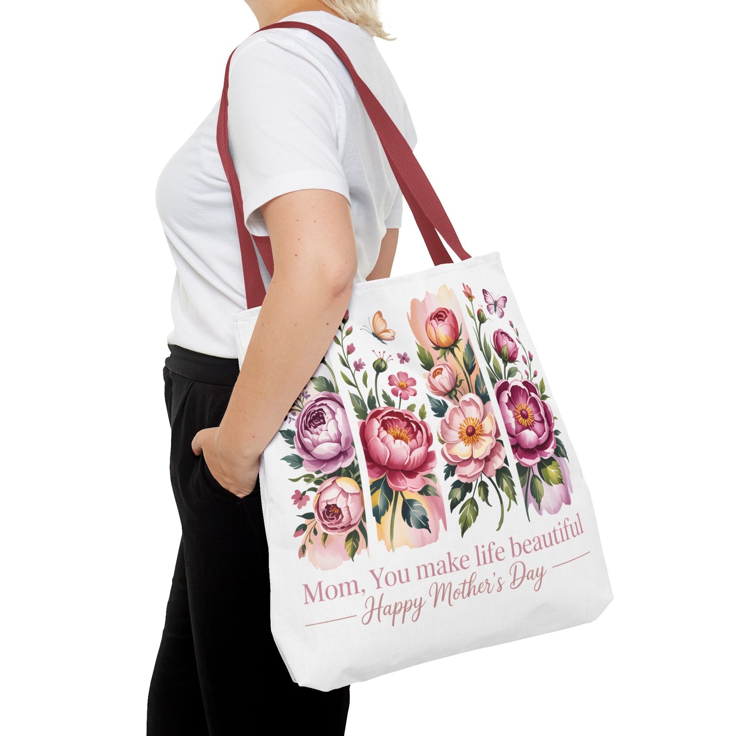 mom tote bag, mothers day gift reusable tote bag