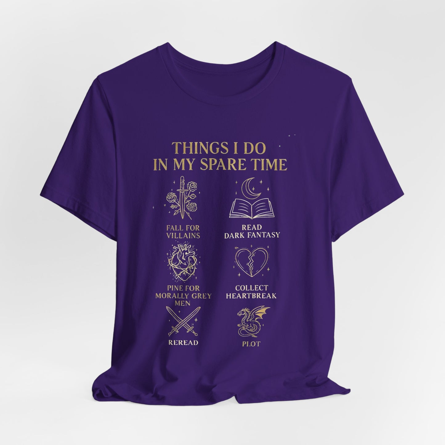 Dark Fantasy Book Lover Shirt | Morally Grey Men Tee | Villain Reader Gift | Bookish Aesthetic Tee