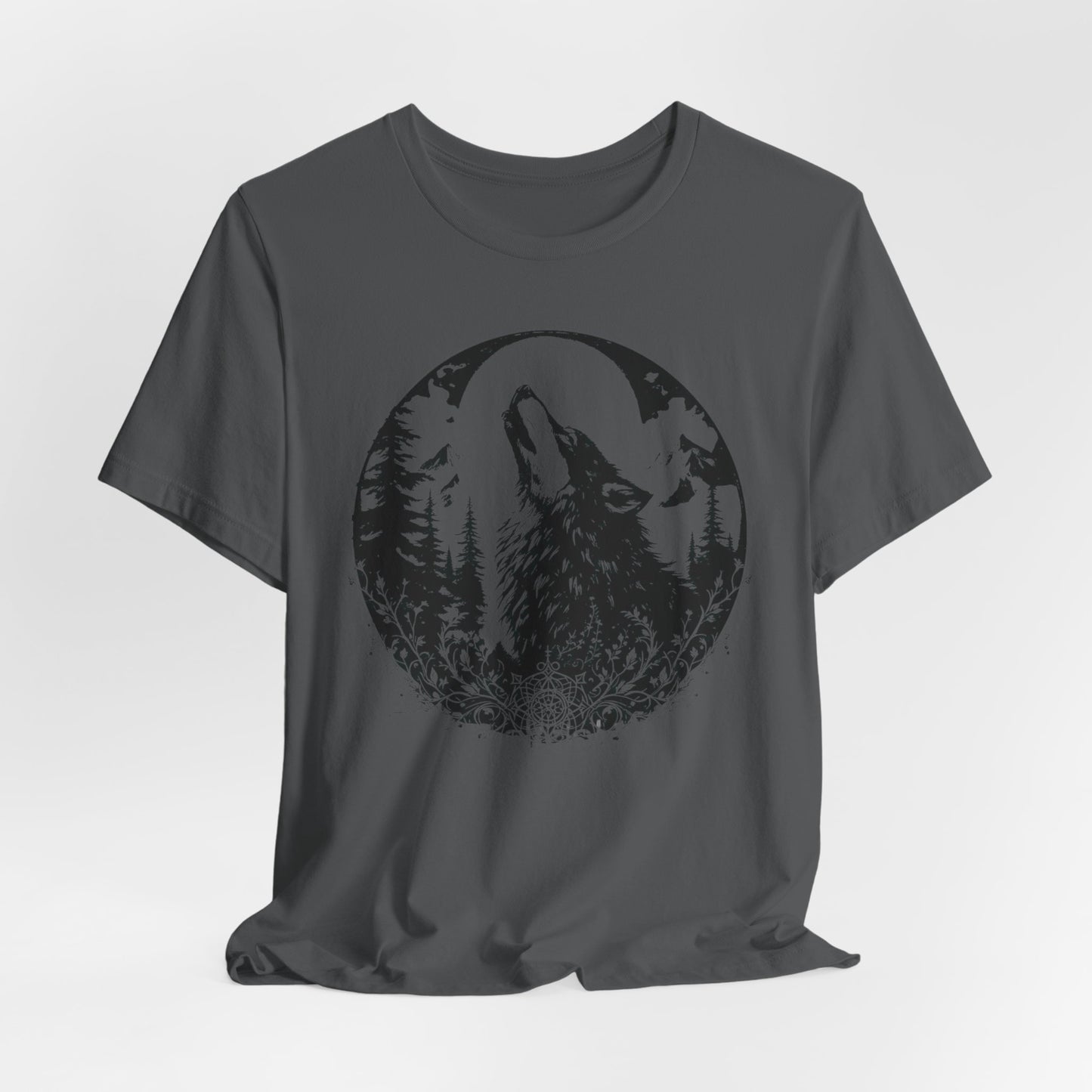 Wolf Graphic Shirt, wilderness tee, alt gifts for her, 90s grunge top.