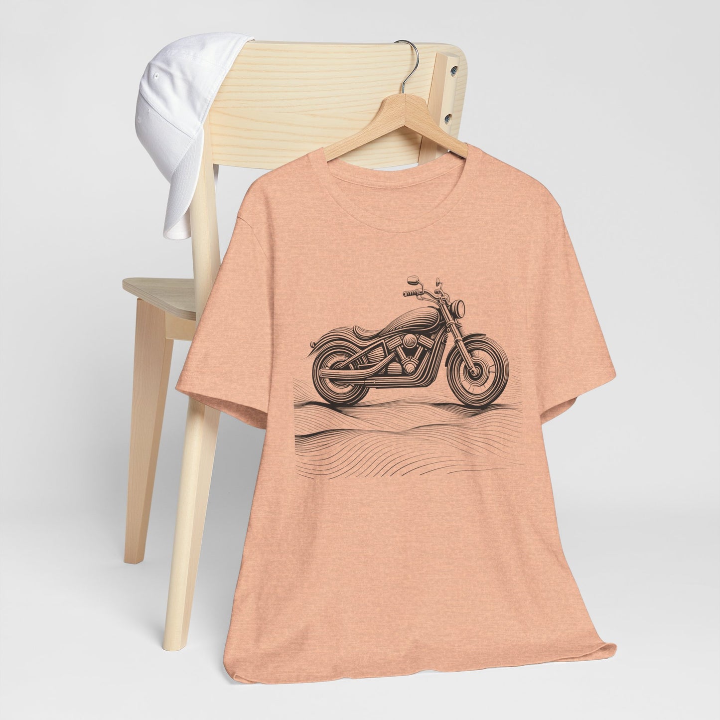 Cotton biker shirt, streetwear tee, biker apparel, motorcycle gift.