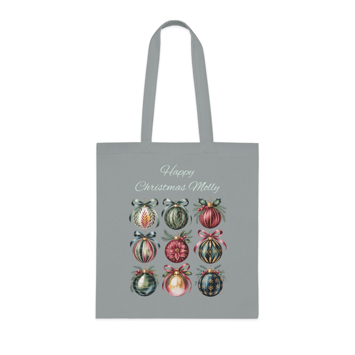 Christmas Tote Bag, Holiday Gift Bag, Personalized Tote for the Eco-Friendly Shopper.