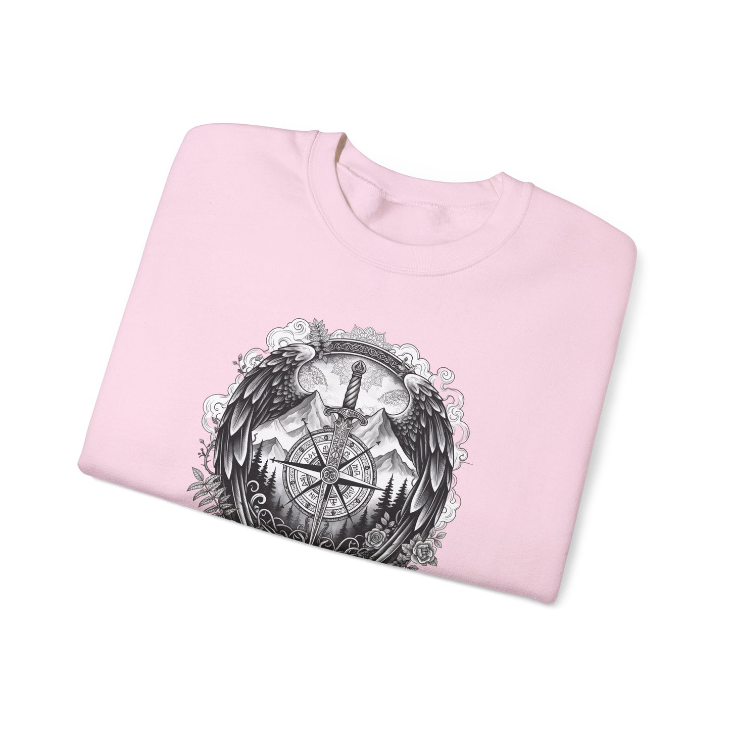 Viking Compass Sweatshirt | Vegvisir Nordic Sweater | Norse Pagan Clothing