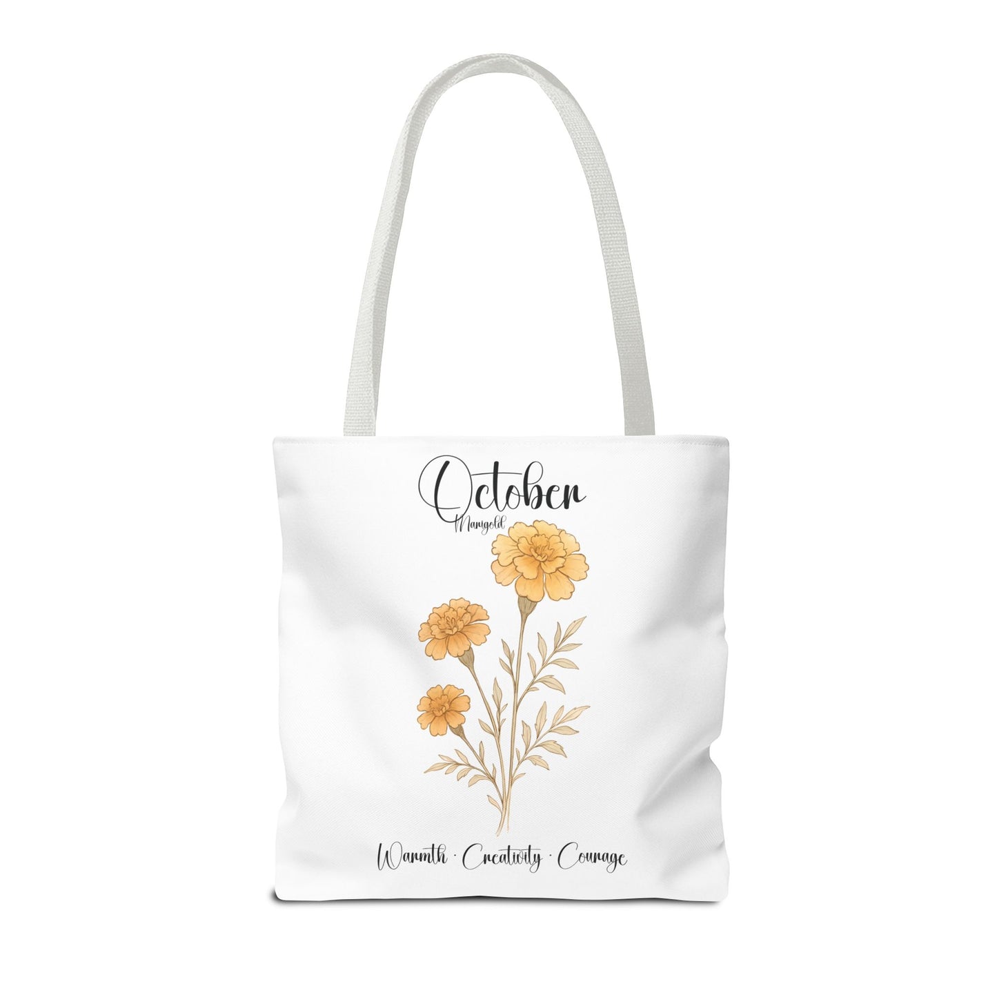 Personalized floral gift tote bag for her, birth month flower, milestone birthdays, bestfriend gift.