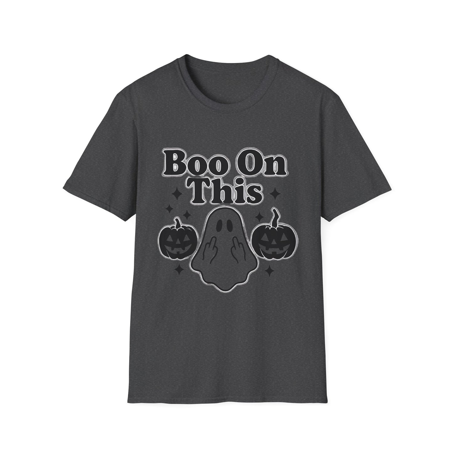 Boo on This Shirt, This boo tee embodies playful spookiness with its whimsical "boo on this" phrase, making it perfect for anyone who enjoys a bit of ghosting humor.