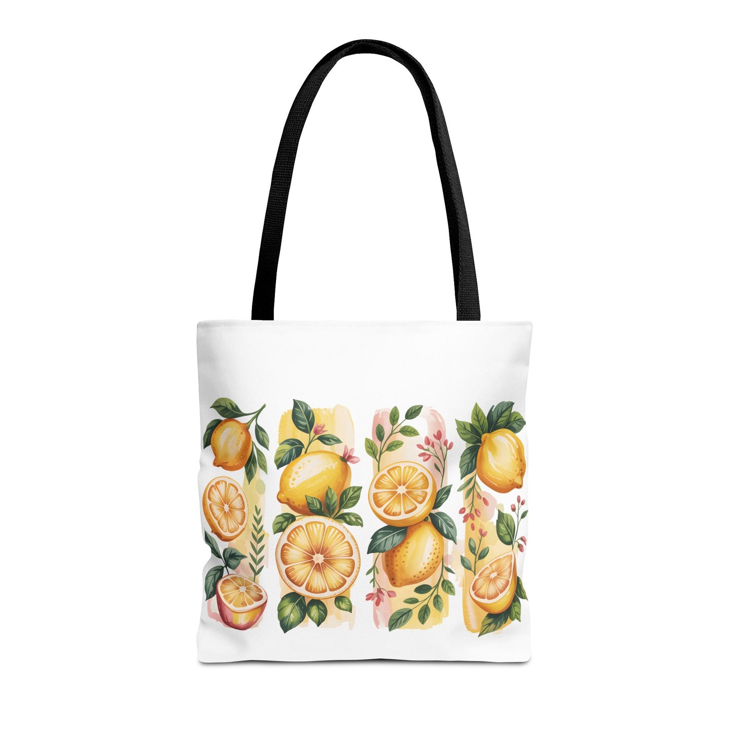 lemon tote bag, large grocery tote, alternative gifts