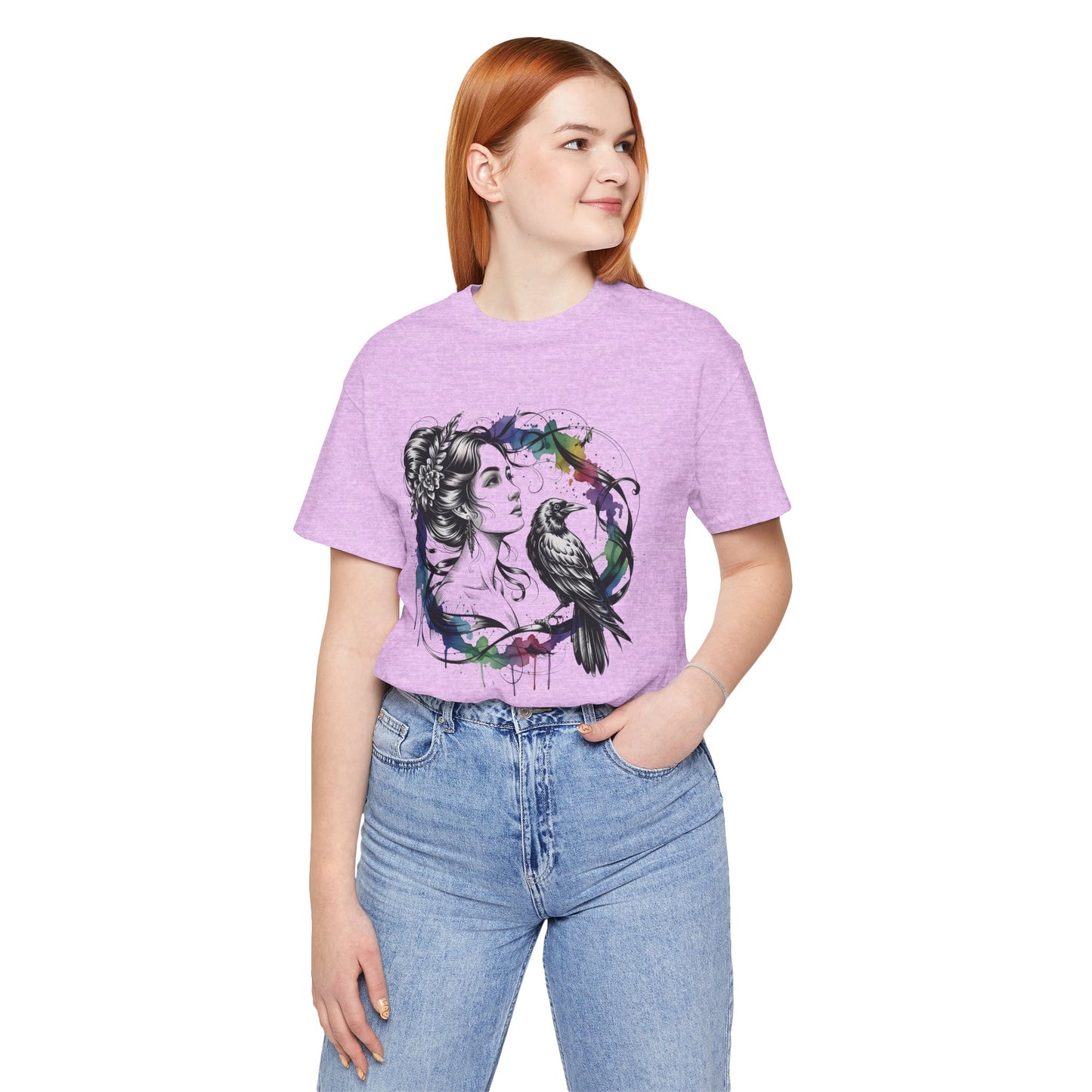 Raven Tee, goddessshirt, festival tshirt, witchy gift for her.