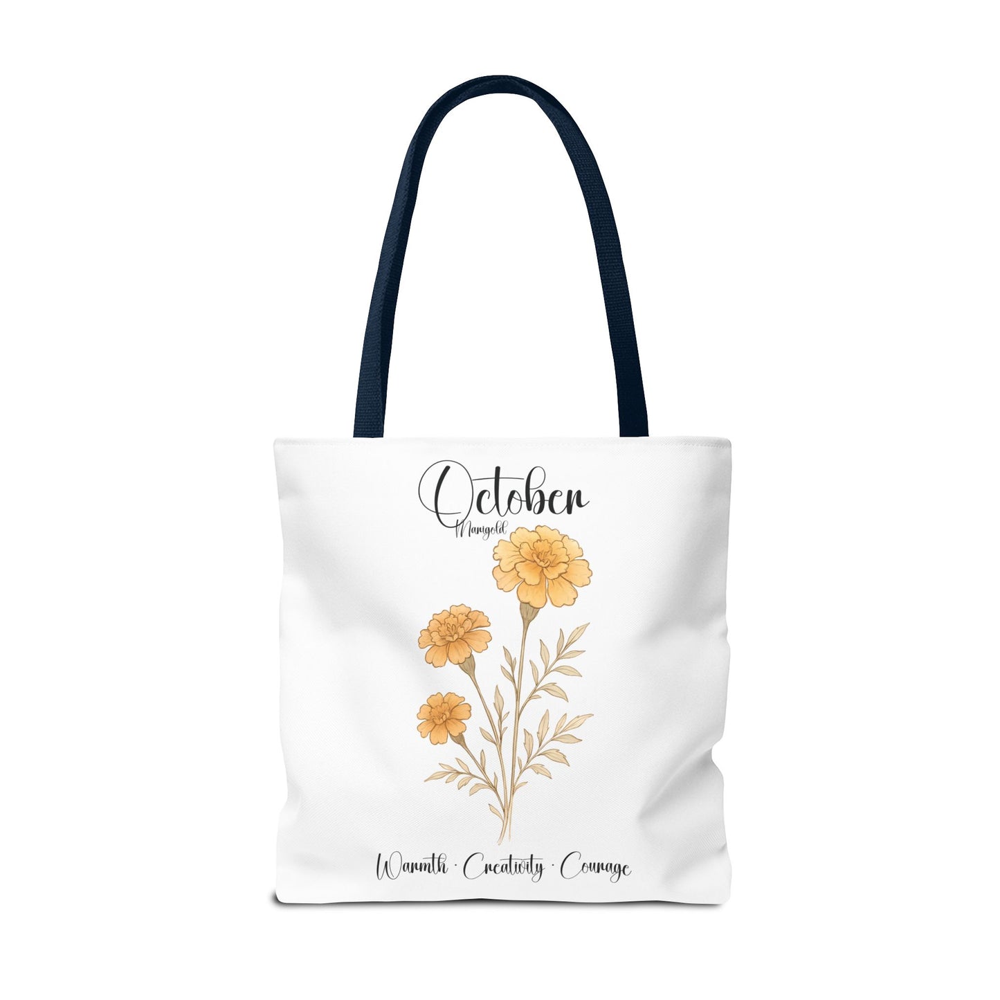 Personalized floral gift tote bag for her, birth month flower, milestone birthdays, bestfriend gift.