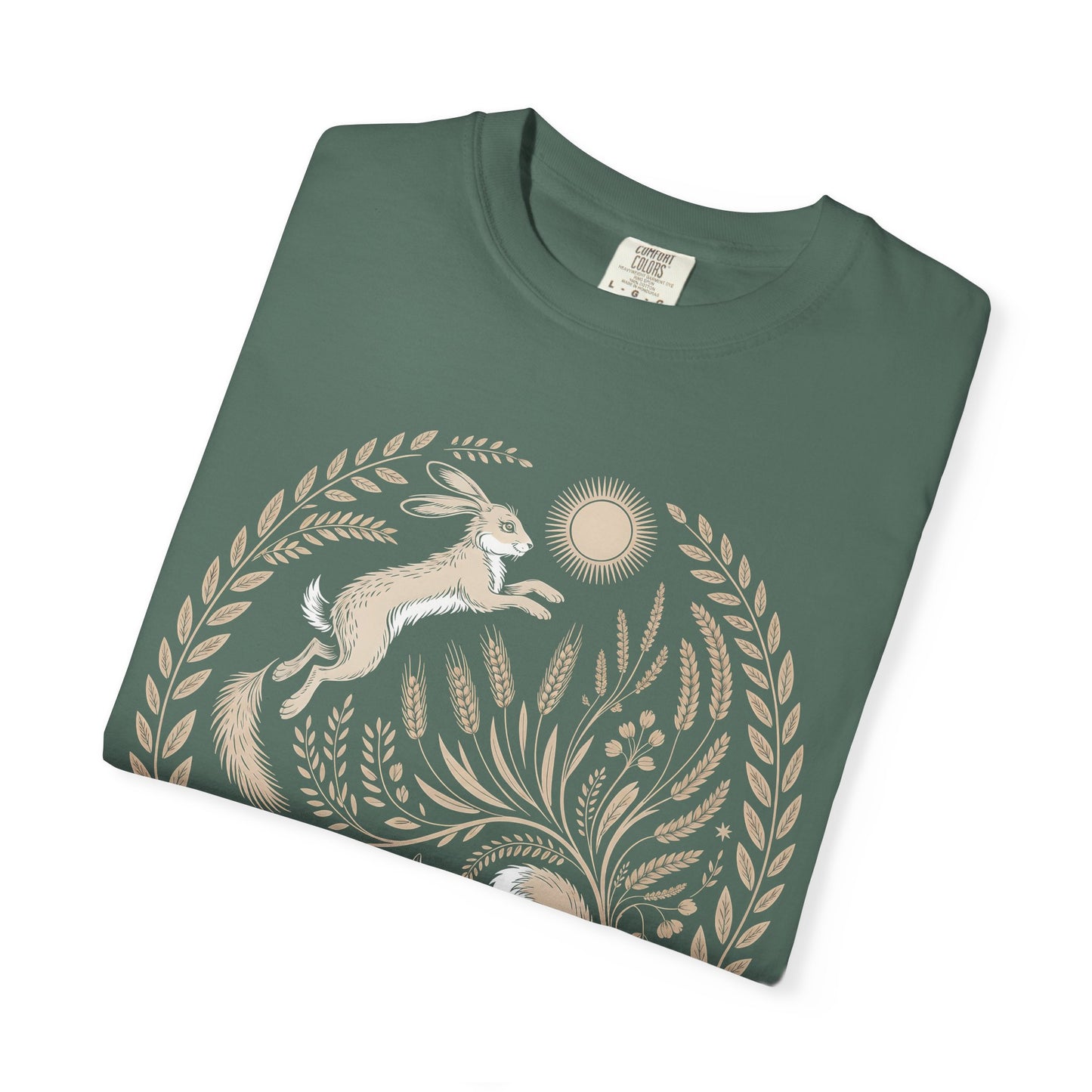 Fox moon t shirt, Witchy Forestcore Tee, Mystical Animal Graphic Shirt, Dark Academia