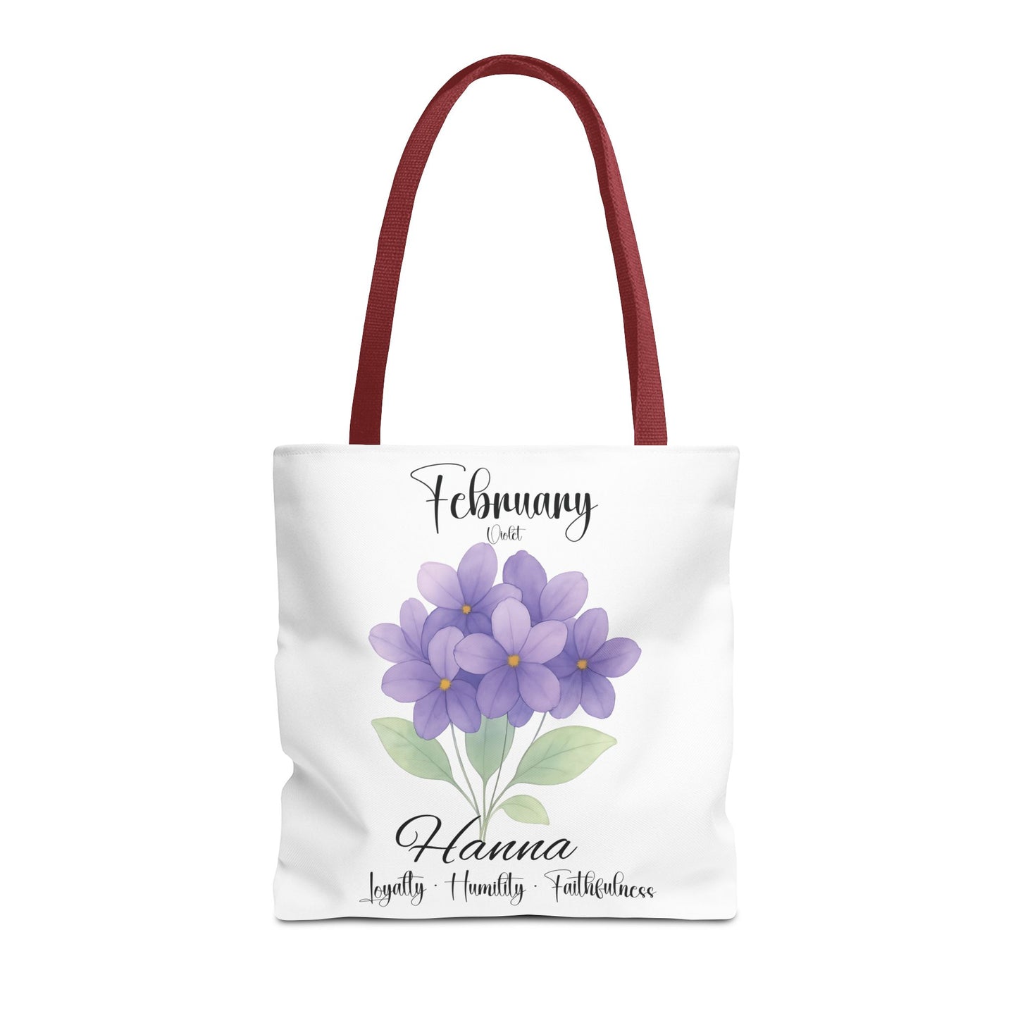 Personalized  floral gift tote bag for her, birth month flower, milestone birthdays, bestfriend gift.