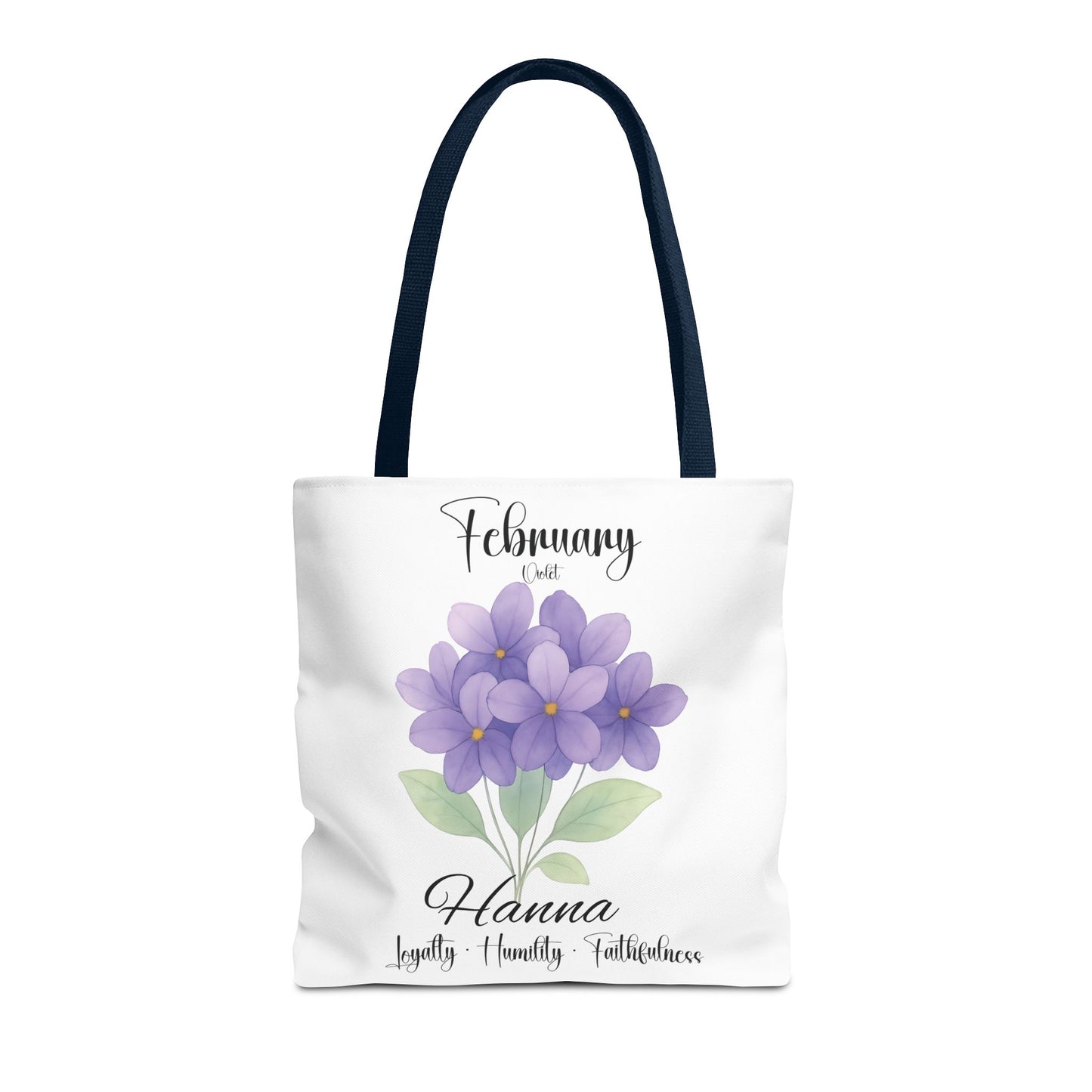 Personalized  floral gift tote bag for her, birth month flower, milestone birthdays, bestfriend gift.