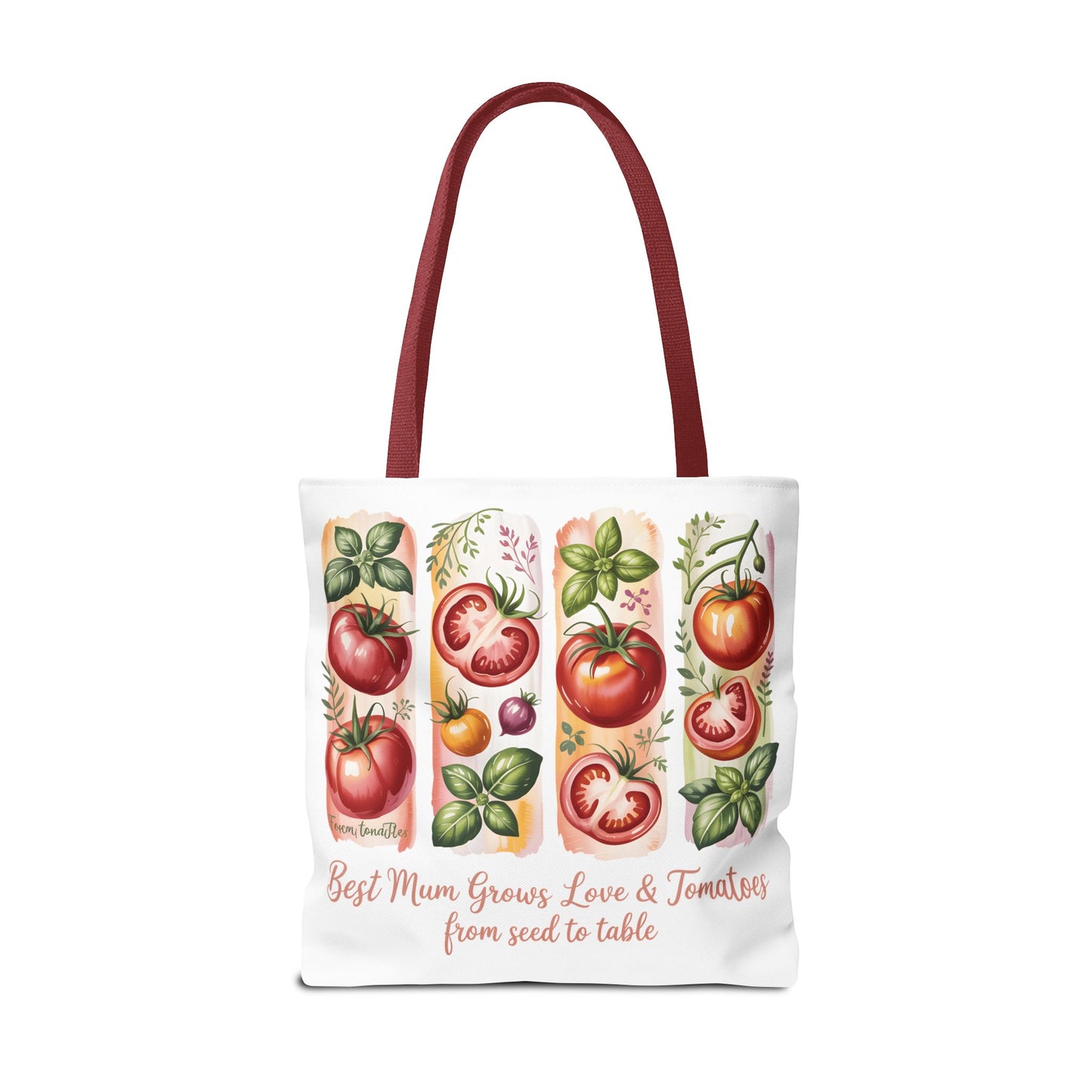 Best Mom Tote Bag, Tomato Garden Lover Design, Perfect Mothers Day Gift for Moms Who Love Gardening and Nature