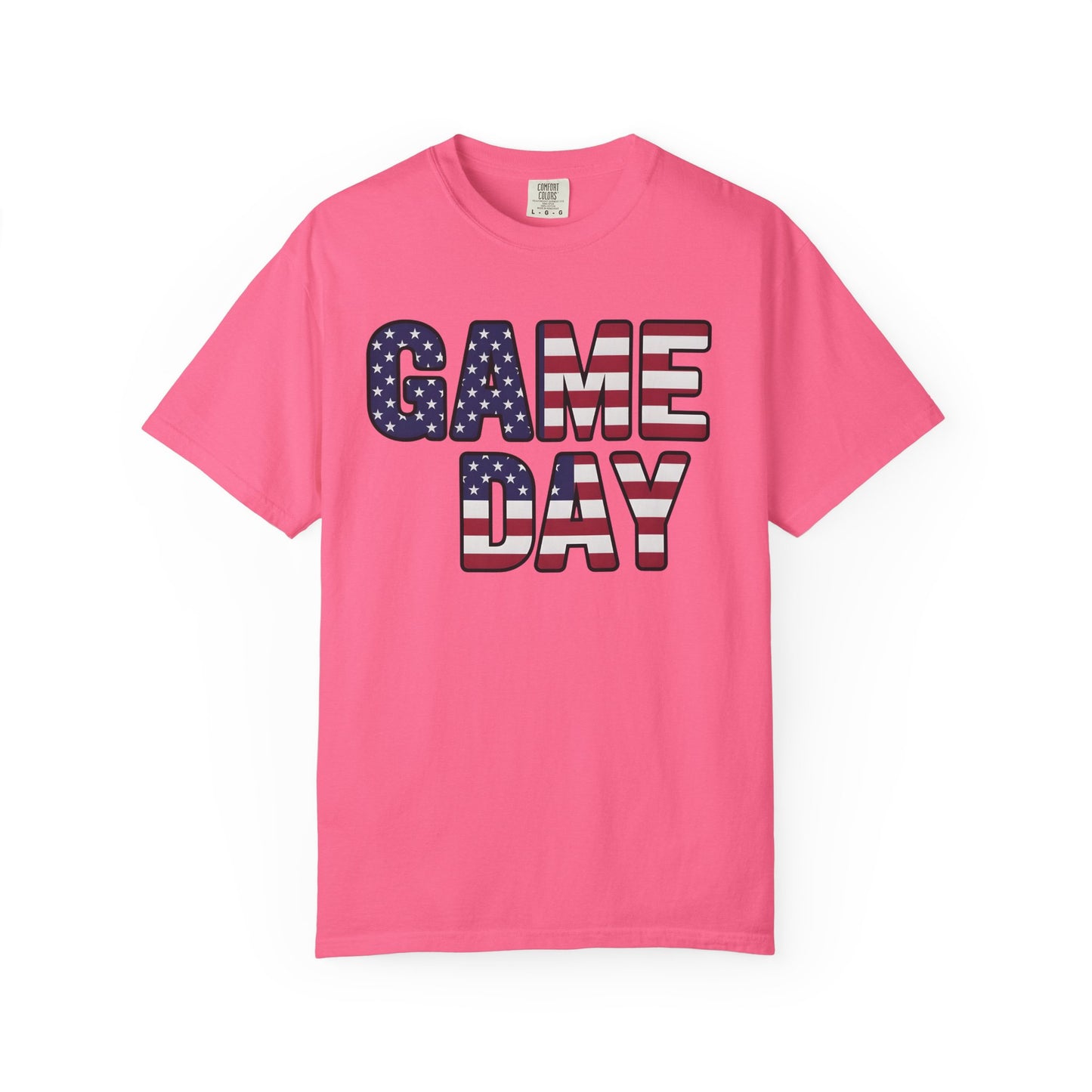American Flag GAME DAY T-Shirt | Patriotic Sports Fan Tee