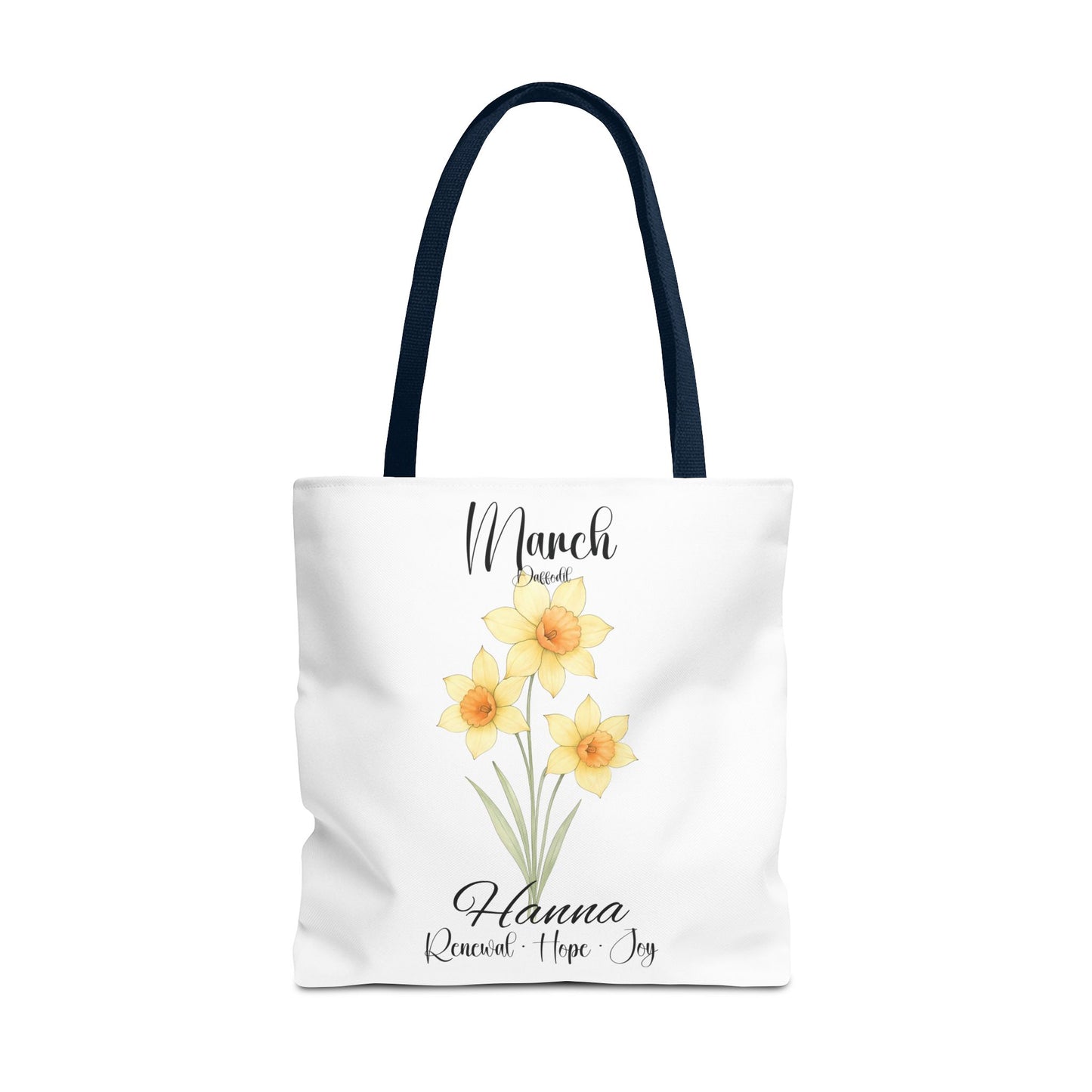 Custom botanical tote bag for her, birth month flower, milestone birthdays, bestfriend gift.