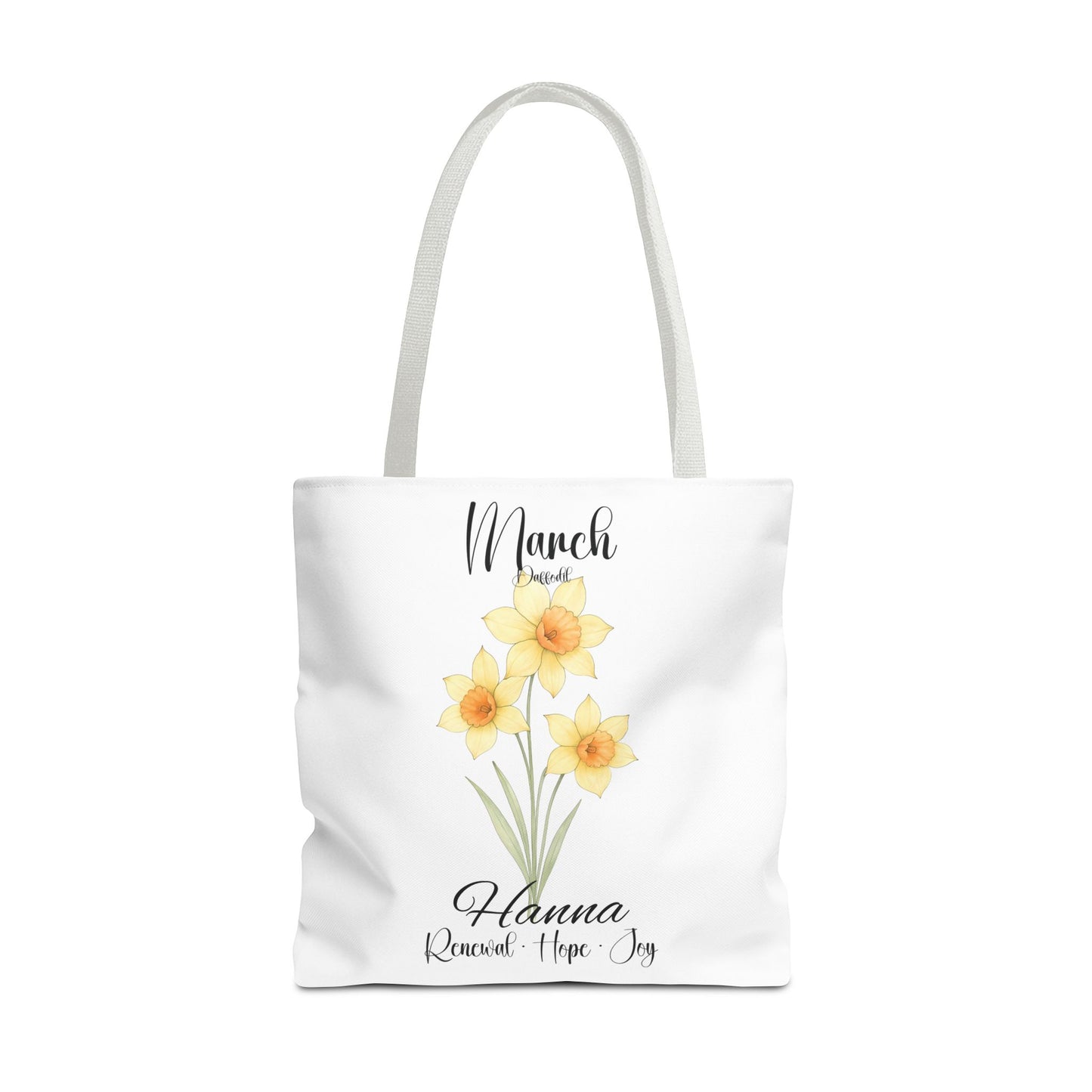Custom botanical tote bag for her, birth month flower, milestone birthdays, bestfriend gift.
