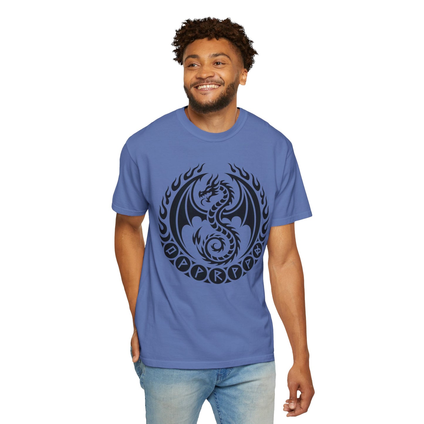 Comfort Colors dragon lovers viking shirt, norse mythology alternative gifts.