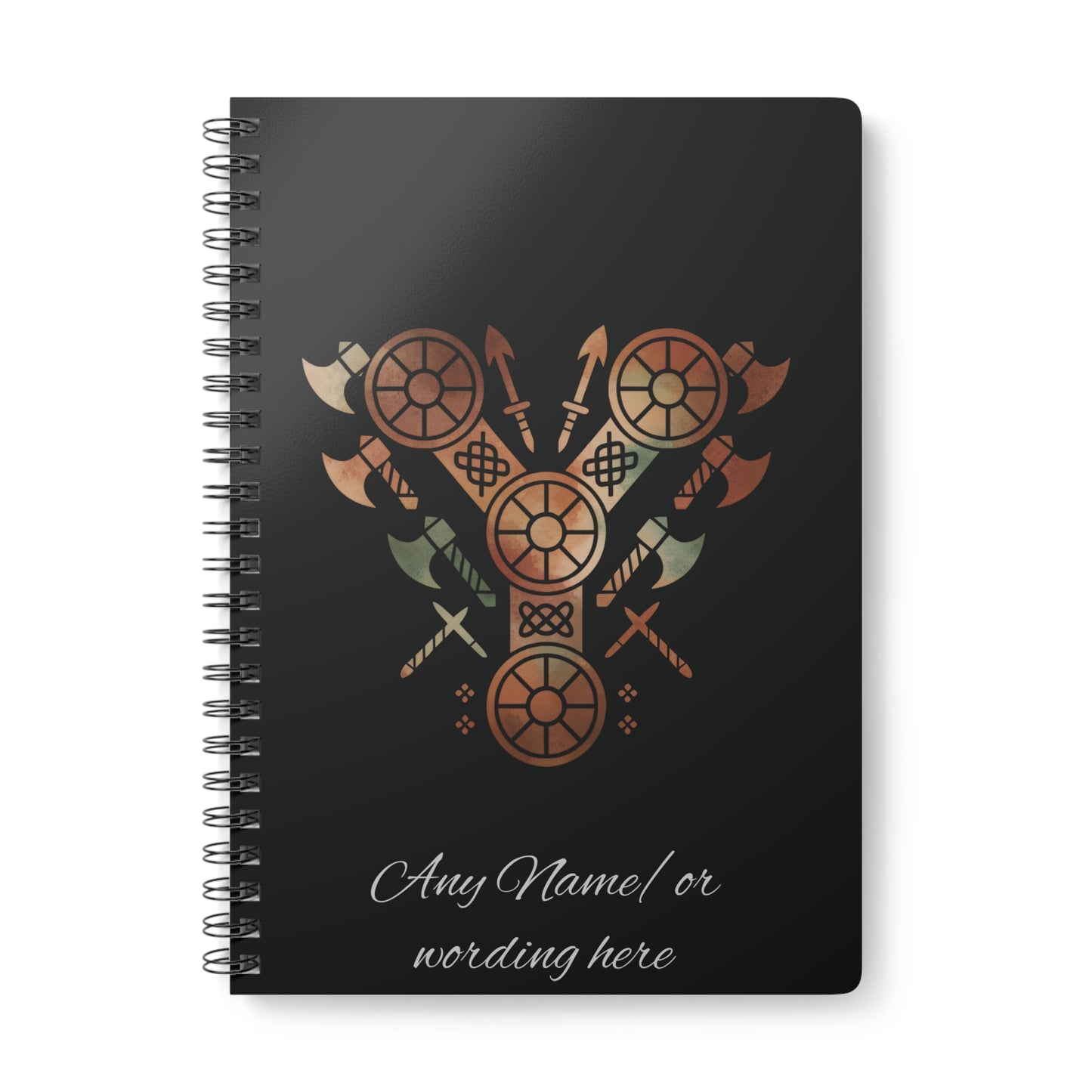Personalized Norse Witchy Monogram A5 Notebook, Custom Journal, Monogram  Letter "Y" Notebook.