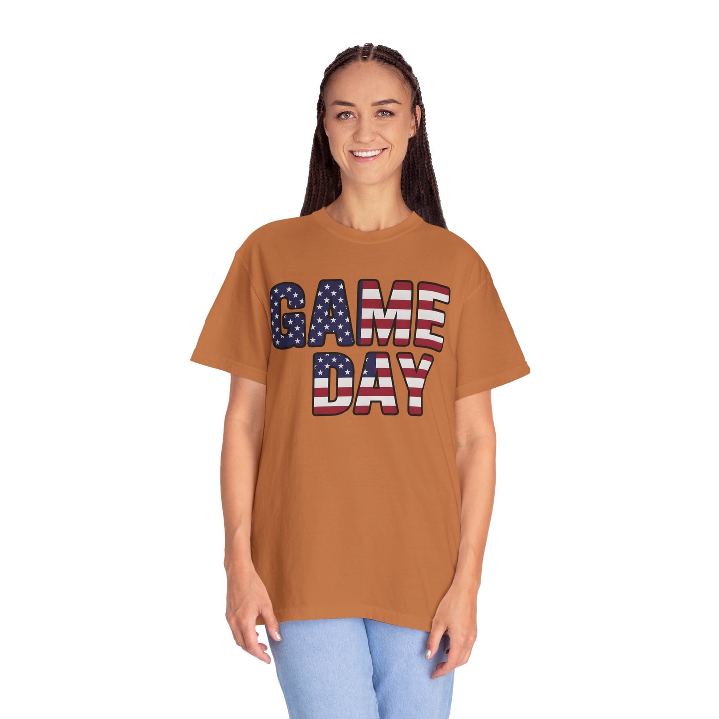 American Flag GAME DAY T-Shirt | Patriotic Sports Fan Tee