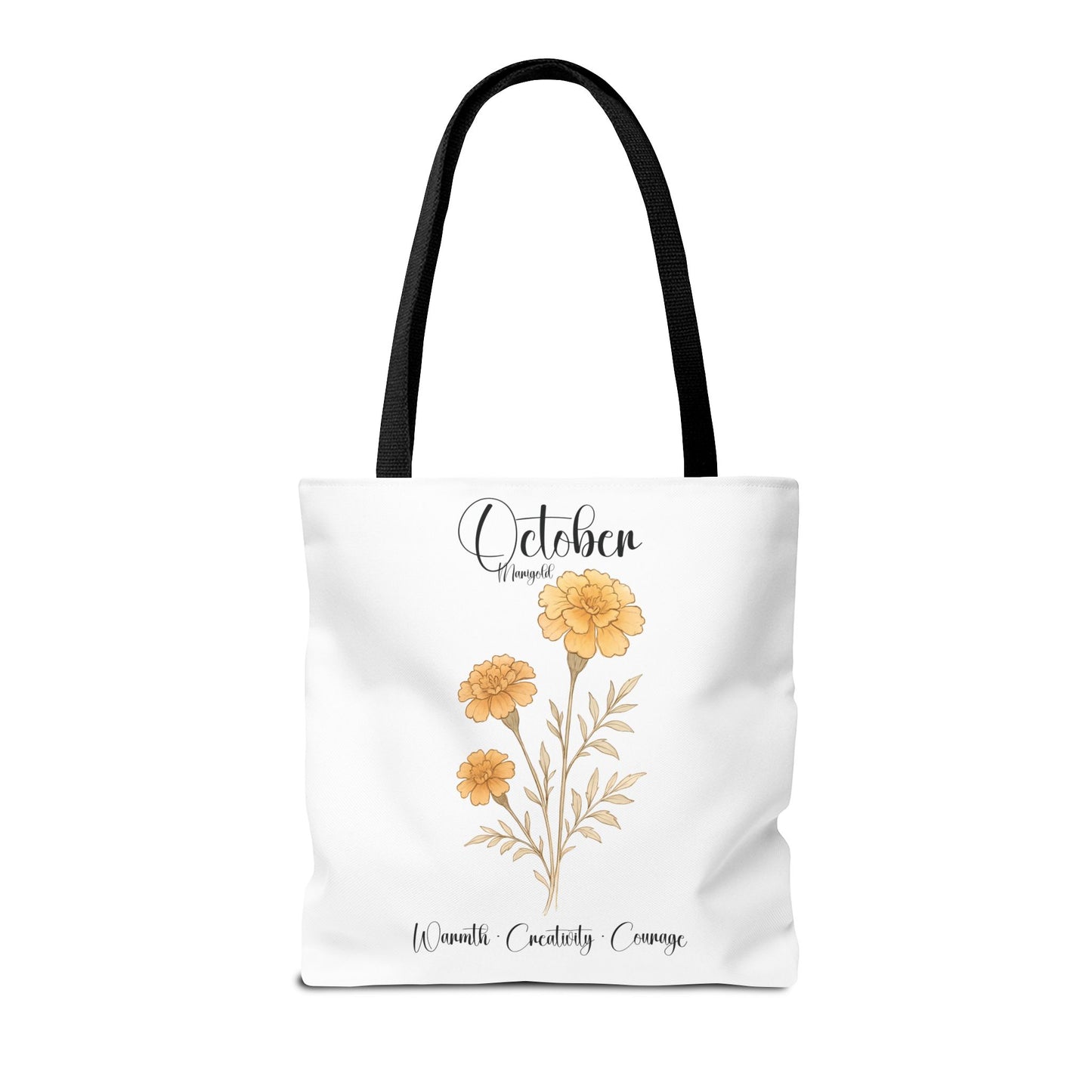 Personalized floral gift tote bag for her, birth month flower, milestone birthdays, bestfriend gift.