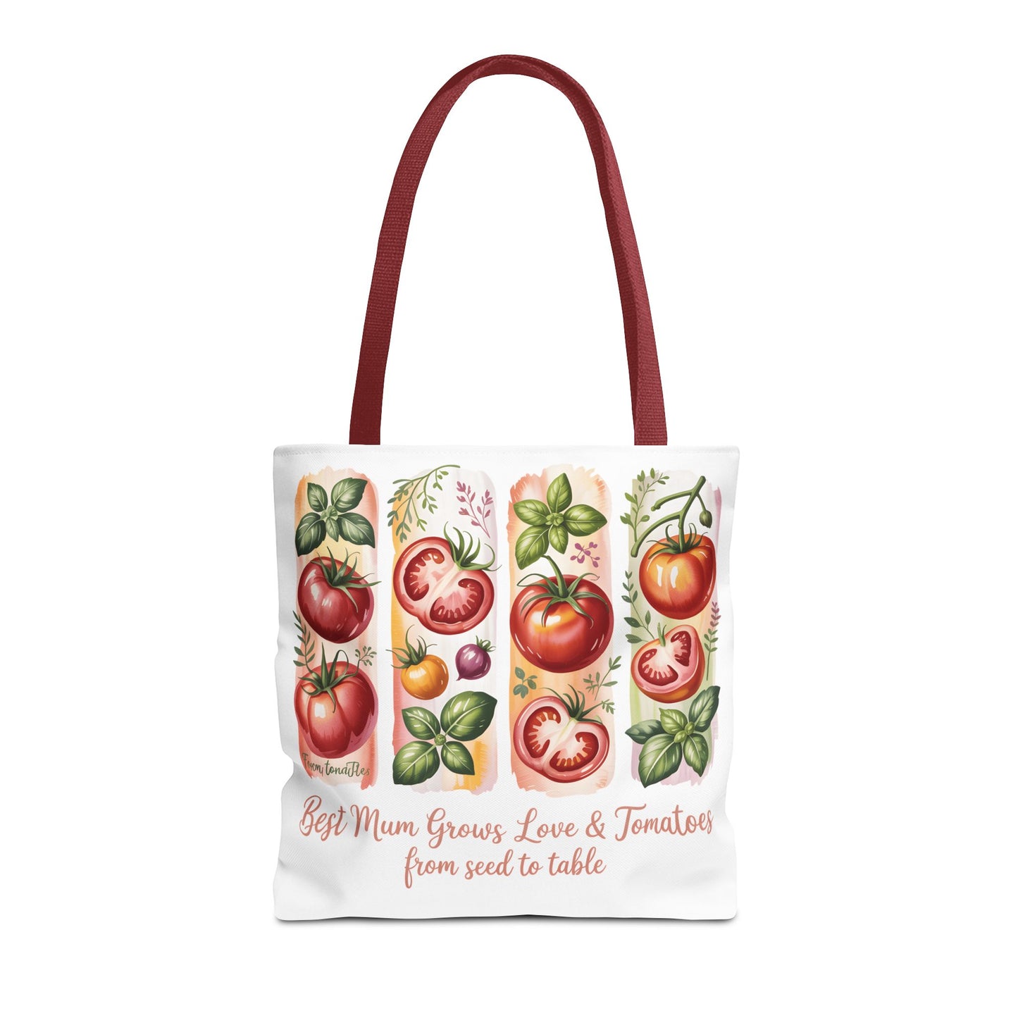 Best Mom Tote Bag, Tomato Garden Lover Design, Perfect Mothers Day Gift for Moms Who Love Gardening and Nature