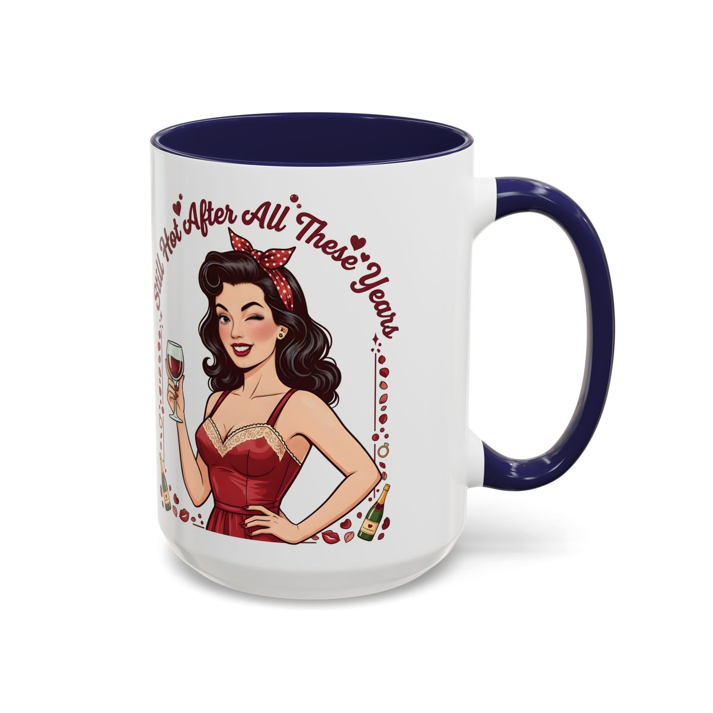 Pin Up Mug | Retro Coffee Mug for Wife | Vintage Anniversary Mug | Valentines Day Gift |
