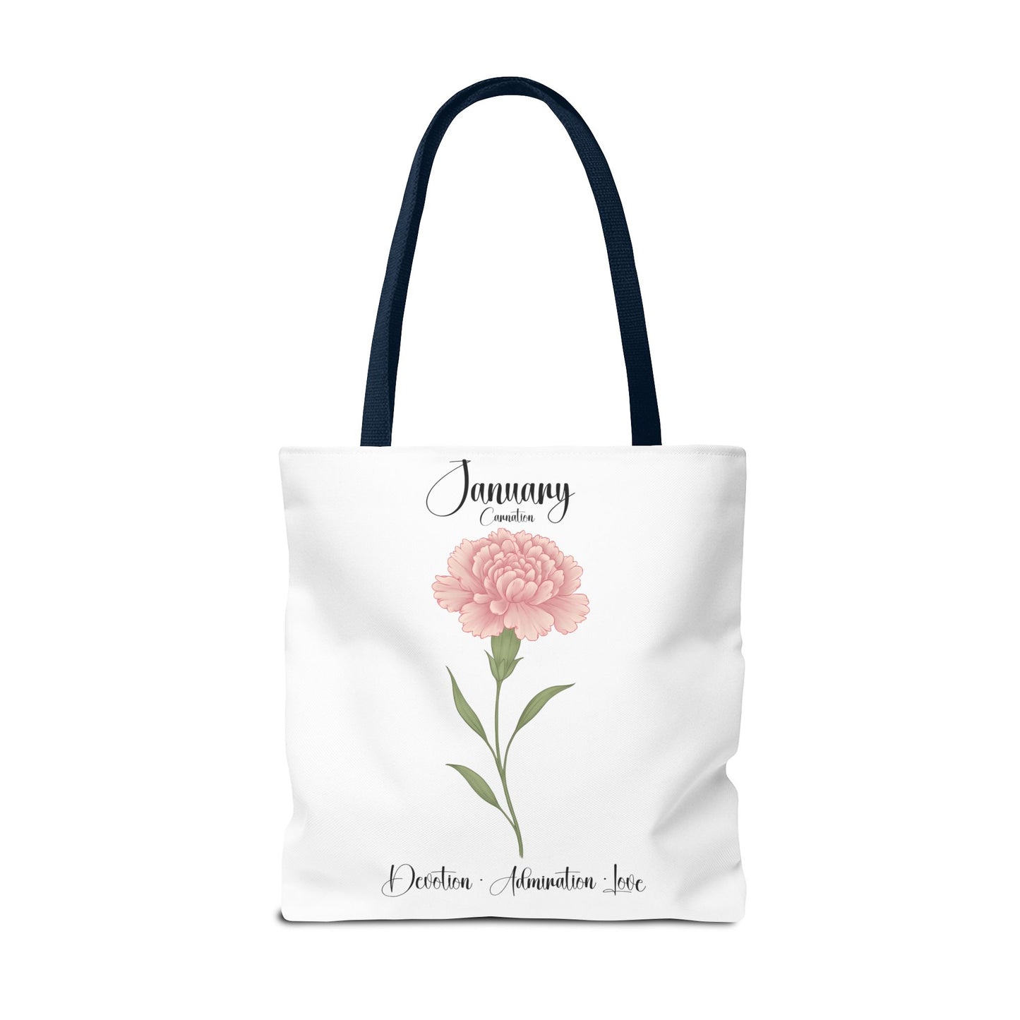 Personlized Birth Month Flower Tote Bag, Botanical Aesthetic Canvas Tote Bag, Bestfriend Gift