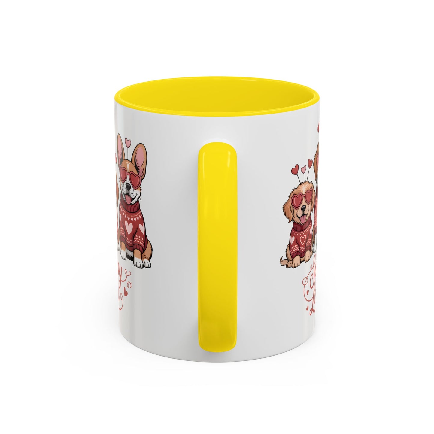 Valentine Dog Mug | Cute Puppy Coffee Cup | Dog Lover Gift | Valentines Day Mug |