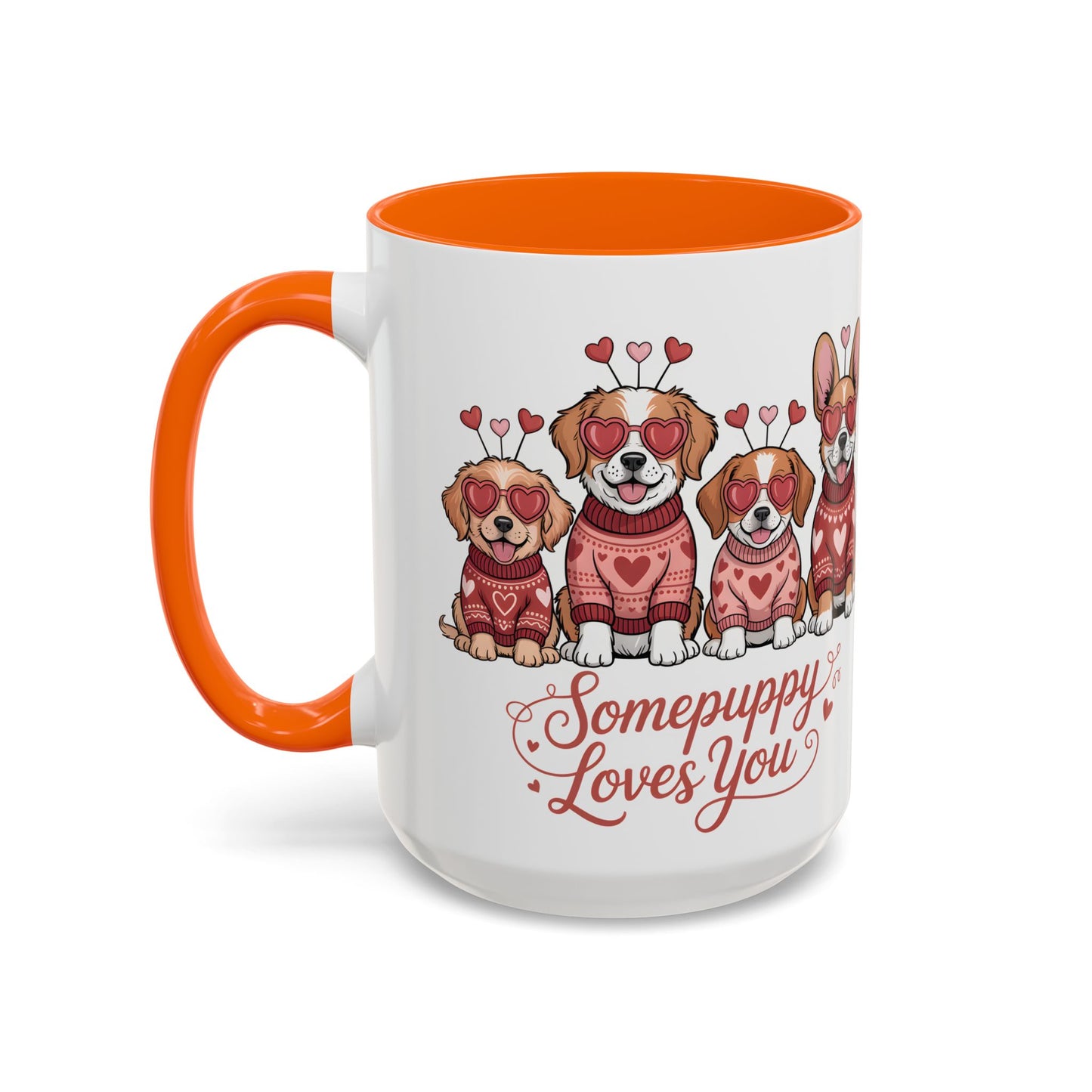 Valentine Dog Mug | Cute Puppy Coffee Cup | Dog Lover Gift | Valentines Day Mug |