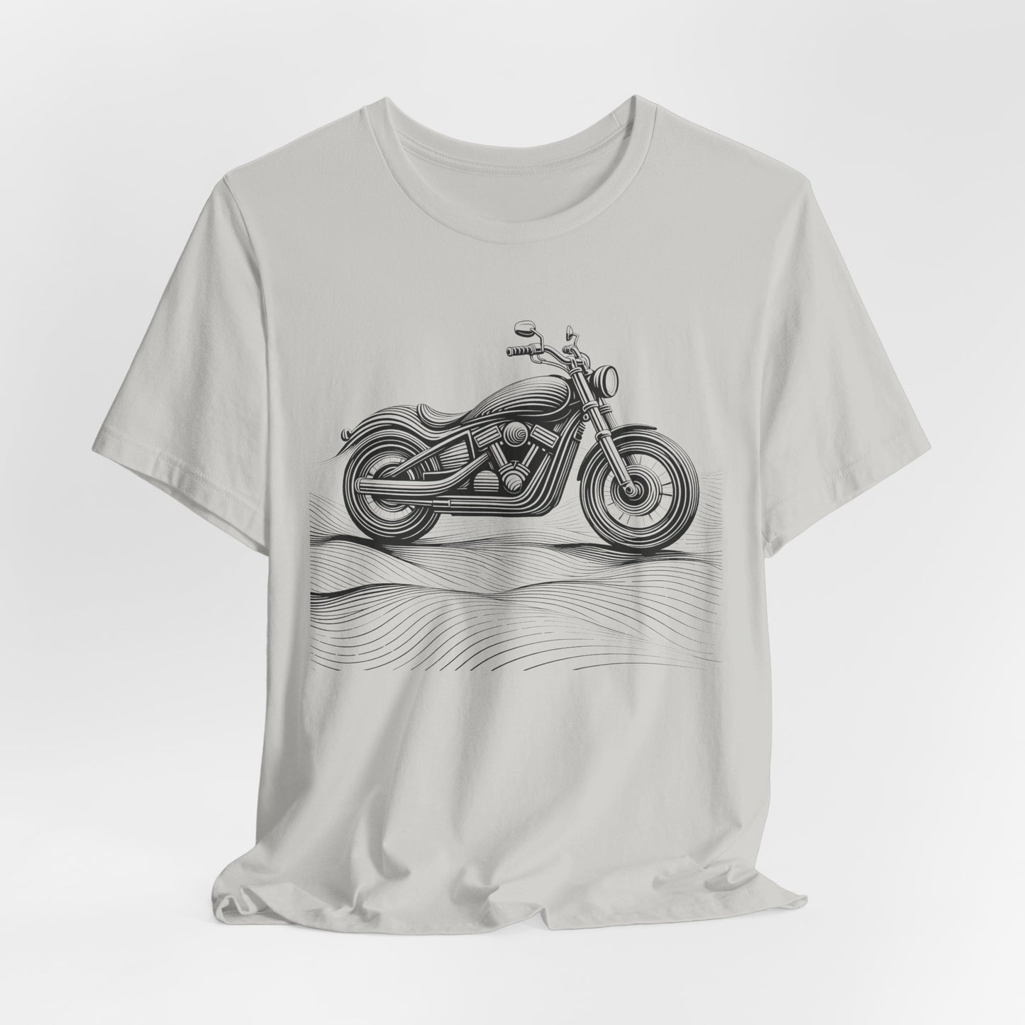 Cotton biker shirt, streetwear tee, biker apparel, motorcycle gift.