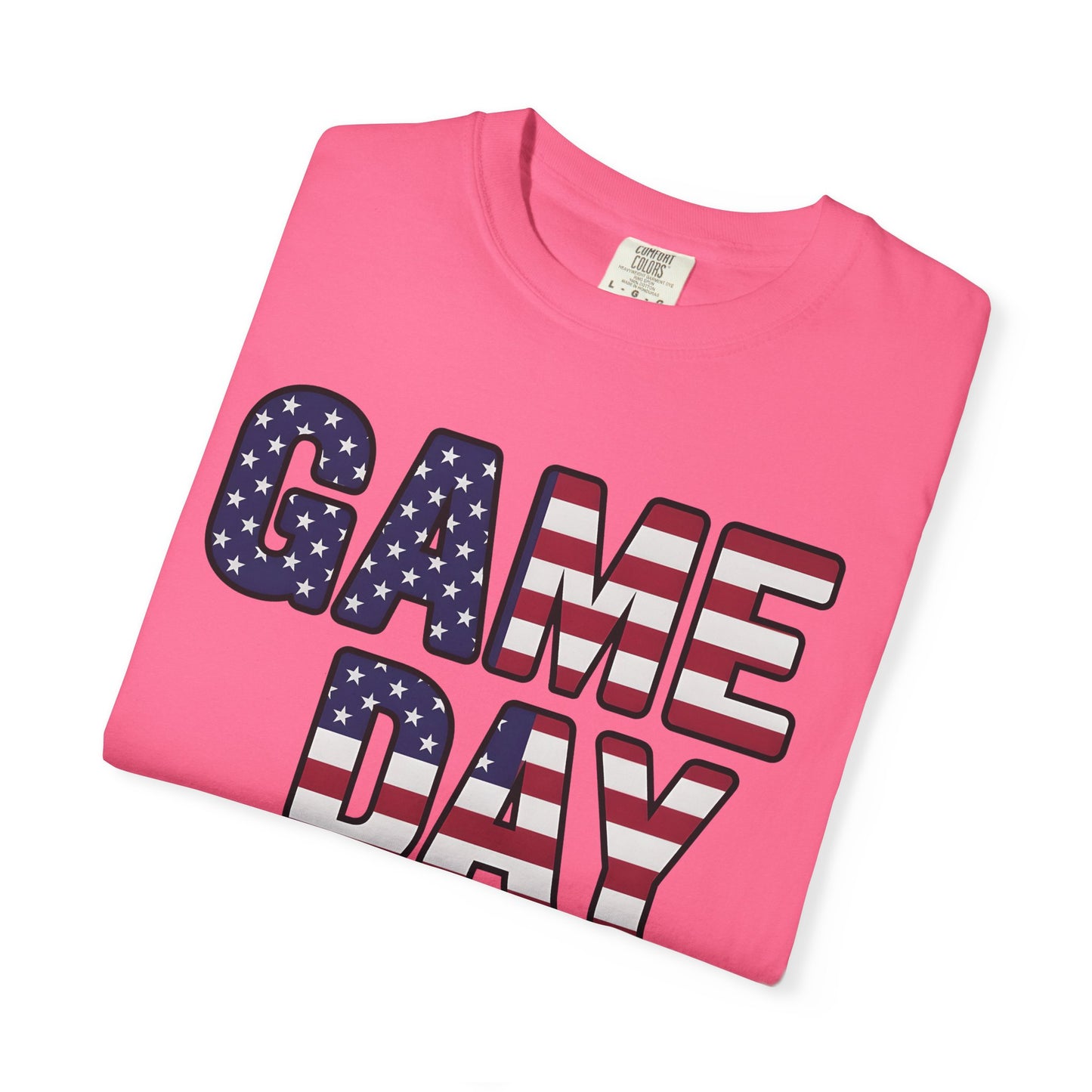 American Flag GAME DAY T-Shirt | Patriotic Sports Fan Tee