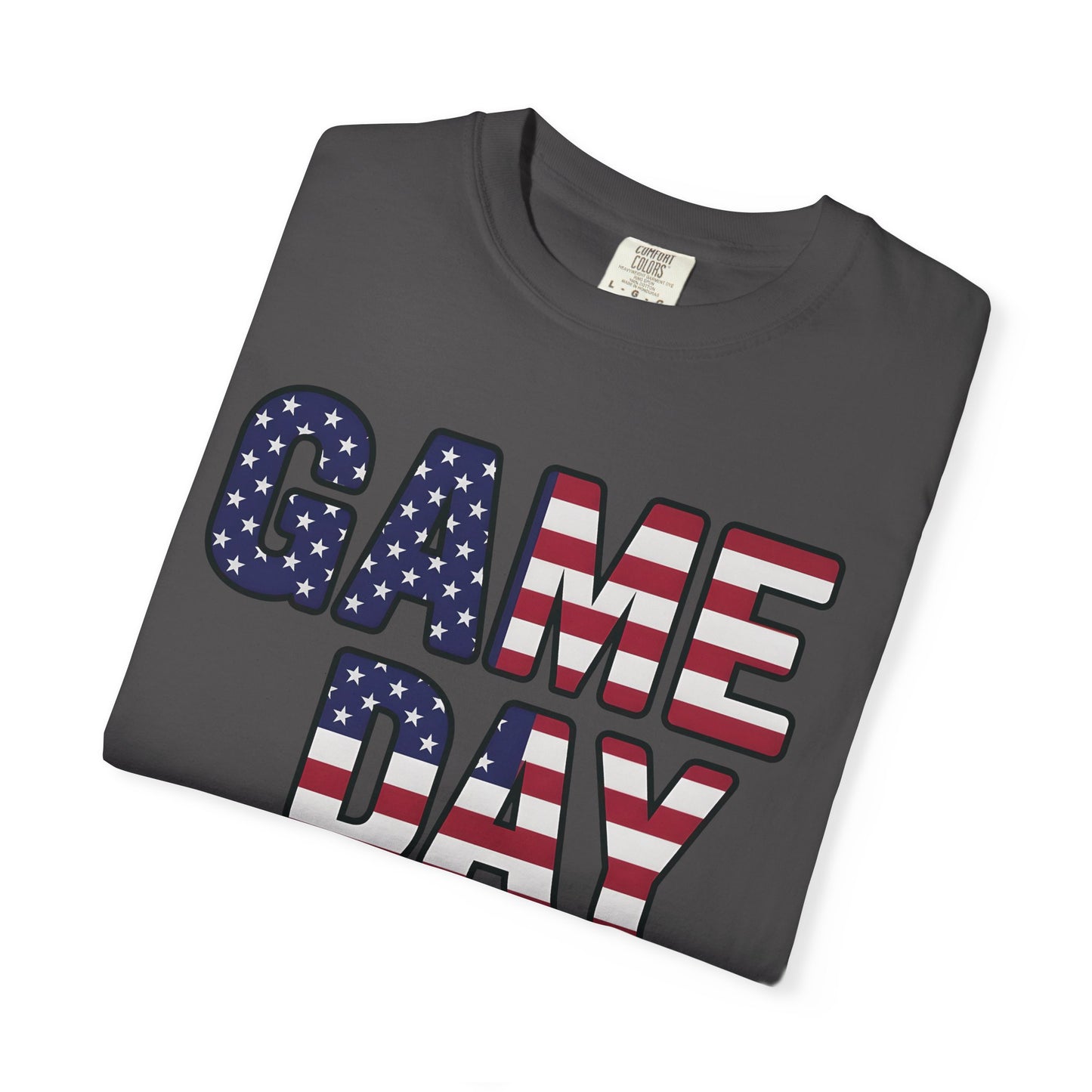 American Flag GAME DAY T-Shirt | Patriotic Sports Fan Tee