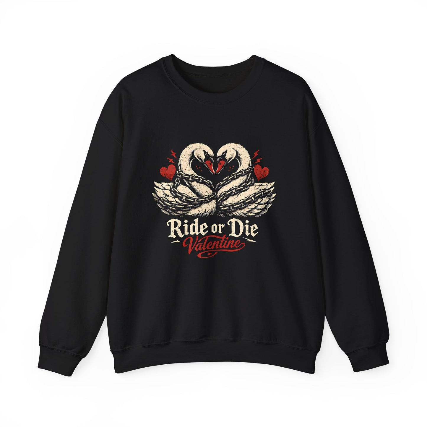 Ride or Die Valentine Sweatshirt | Gothic Valentine Pullover | Dark Romance Couples Sweater
