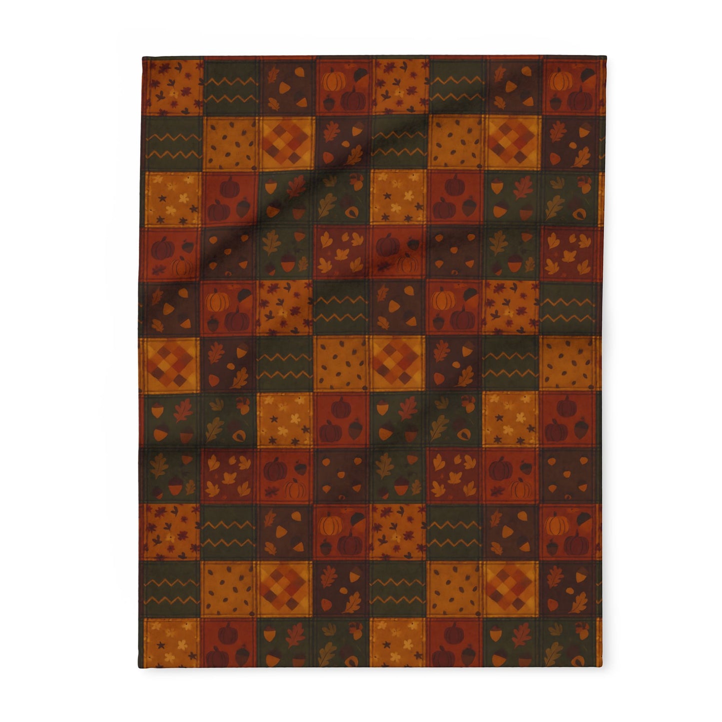 Cozy Autumnal Plaid Blanket, This thick blanket, with its rich blend of fall hues, adds a touch of sophistication to any autumnal home decor. Decor,
