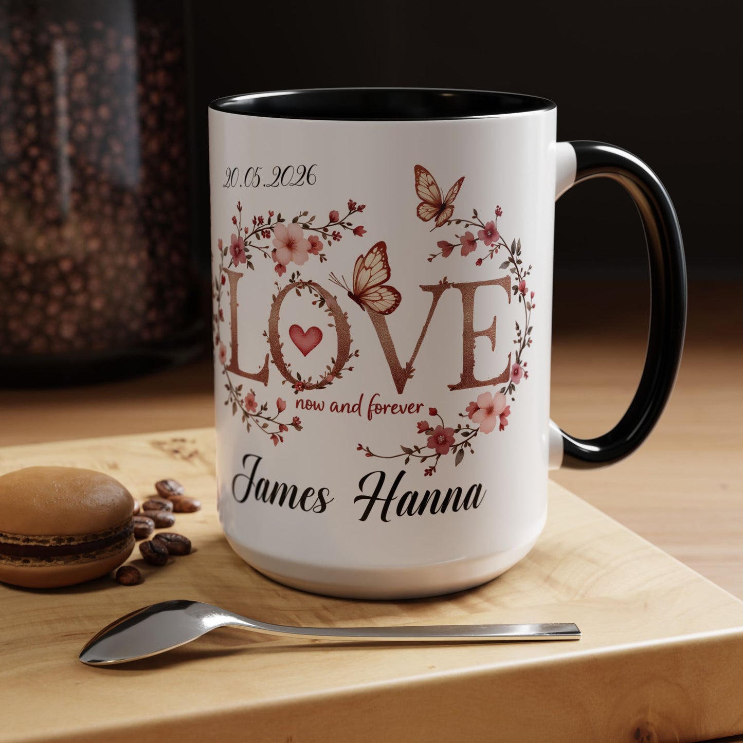 Custom Wedding Mug | Personalized Anniversary Mug | Valentines Day Gift |