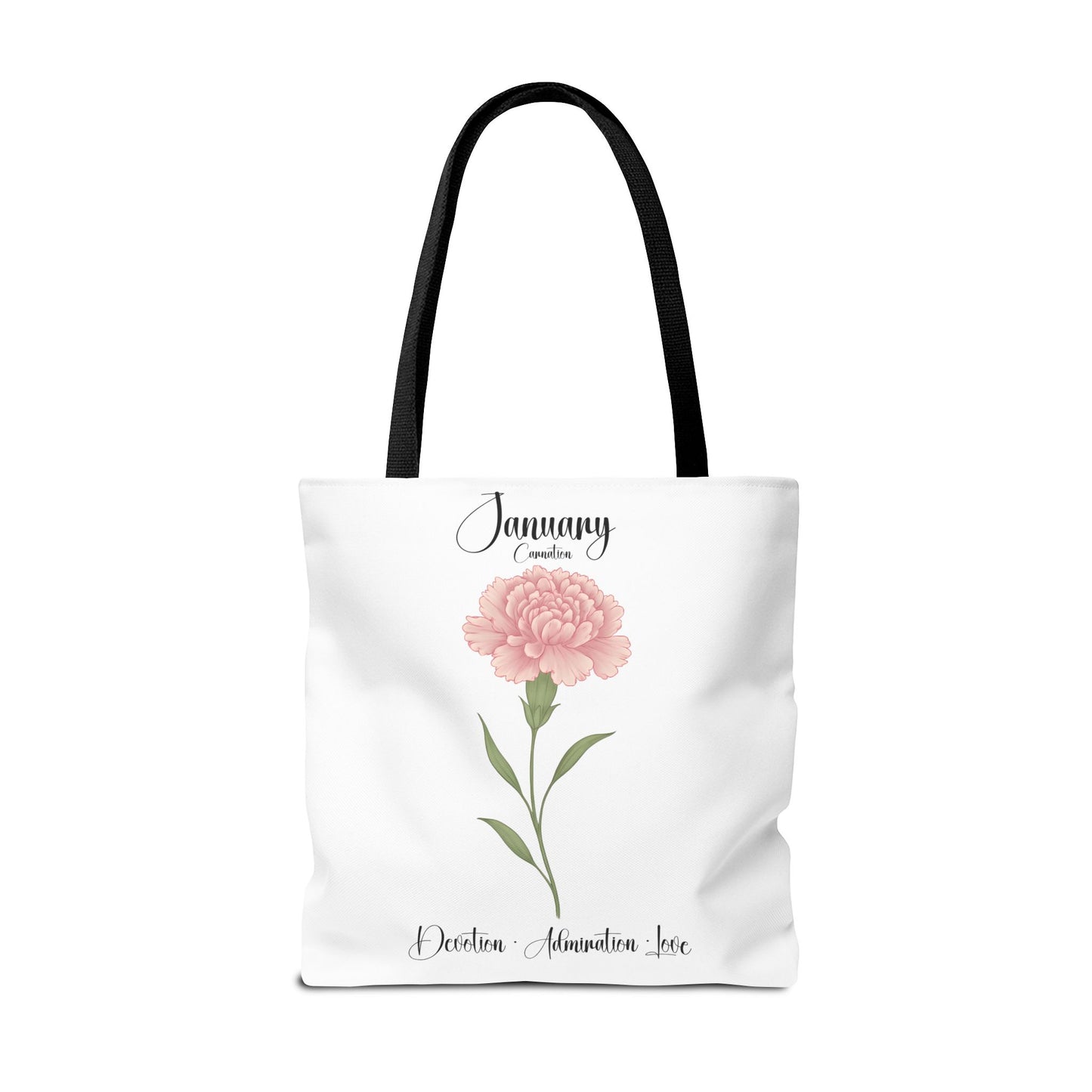 Personlized Birth Month Flower Tote Bag, Botanical Aesthetic Canvas Tote Bag, Bestfriend Gift