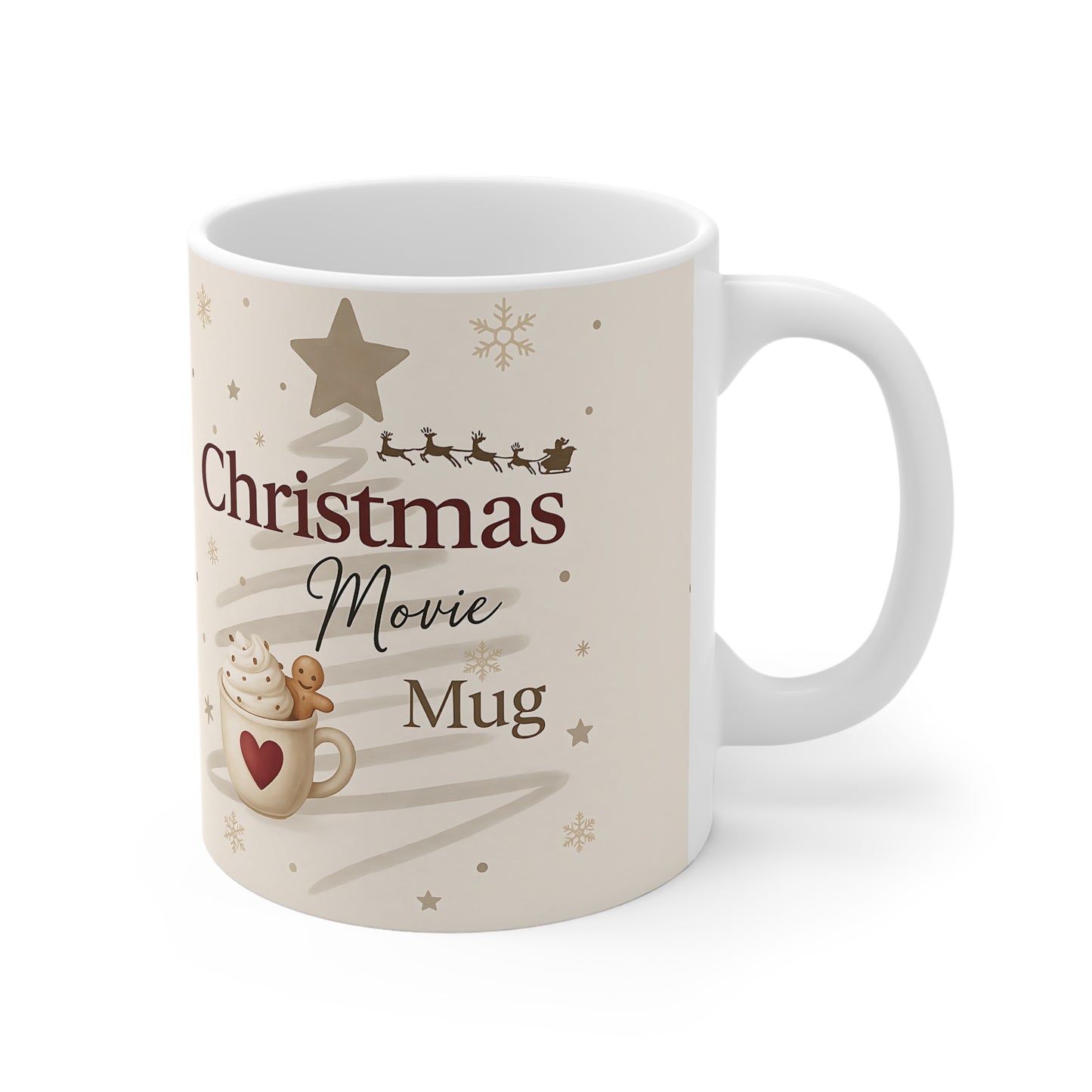 Christmas Movie Mug,Perfect for those cherished movie nights, this movie mug transforms every sip into a heartwarming experience.