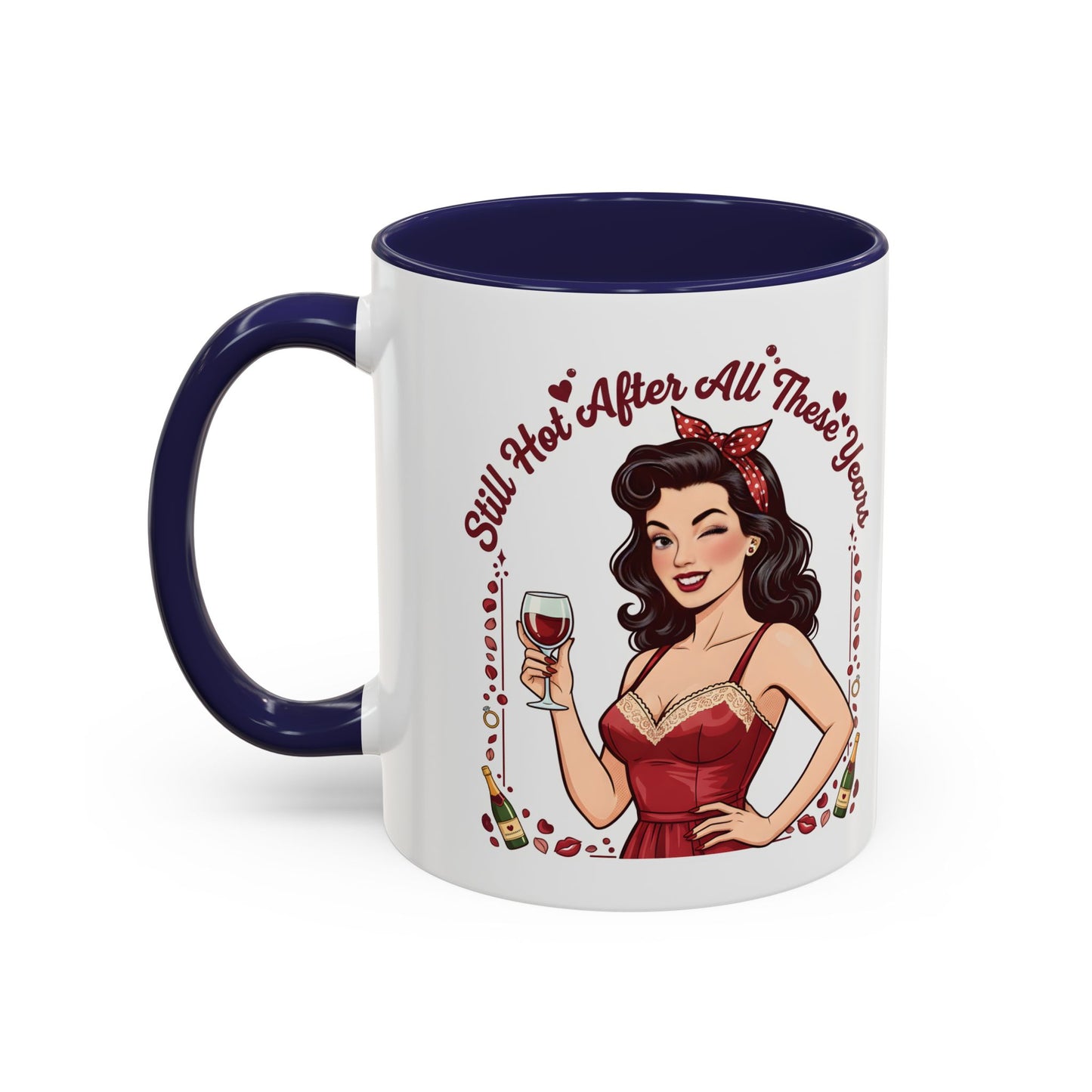Pin Up Mug | Retro Coffee Mug for Wife | Vintage Anniversary Mug | Valentines Day Gift |