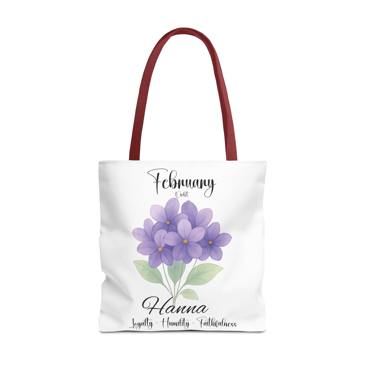 Personalized  floral gift tote bag for her, birth month flower, milestone birthdays, bestfriend gift.
