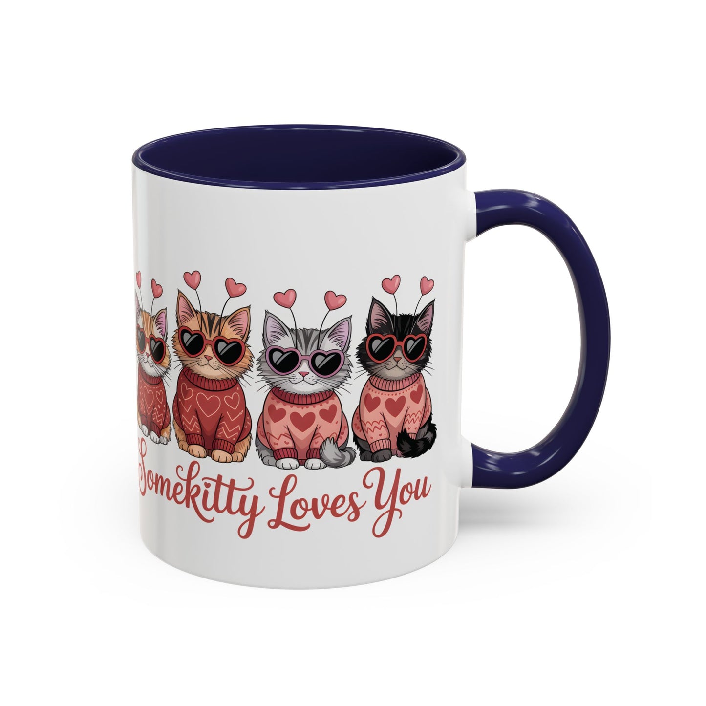 Valentine Kitty Mug | kitten Coffee Cup | cat Lover Gift | Valentines Day Mug |