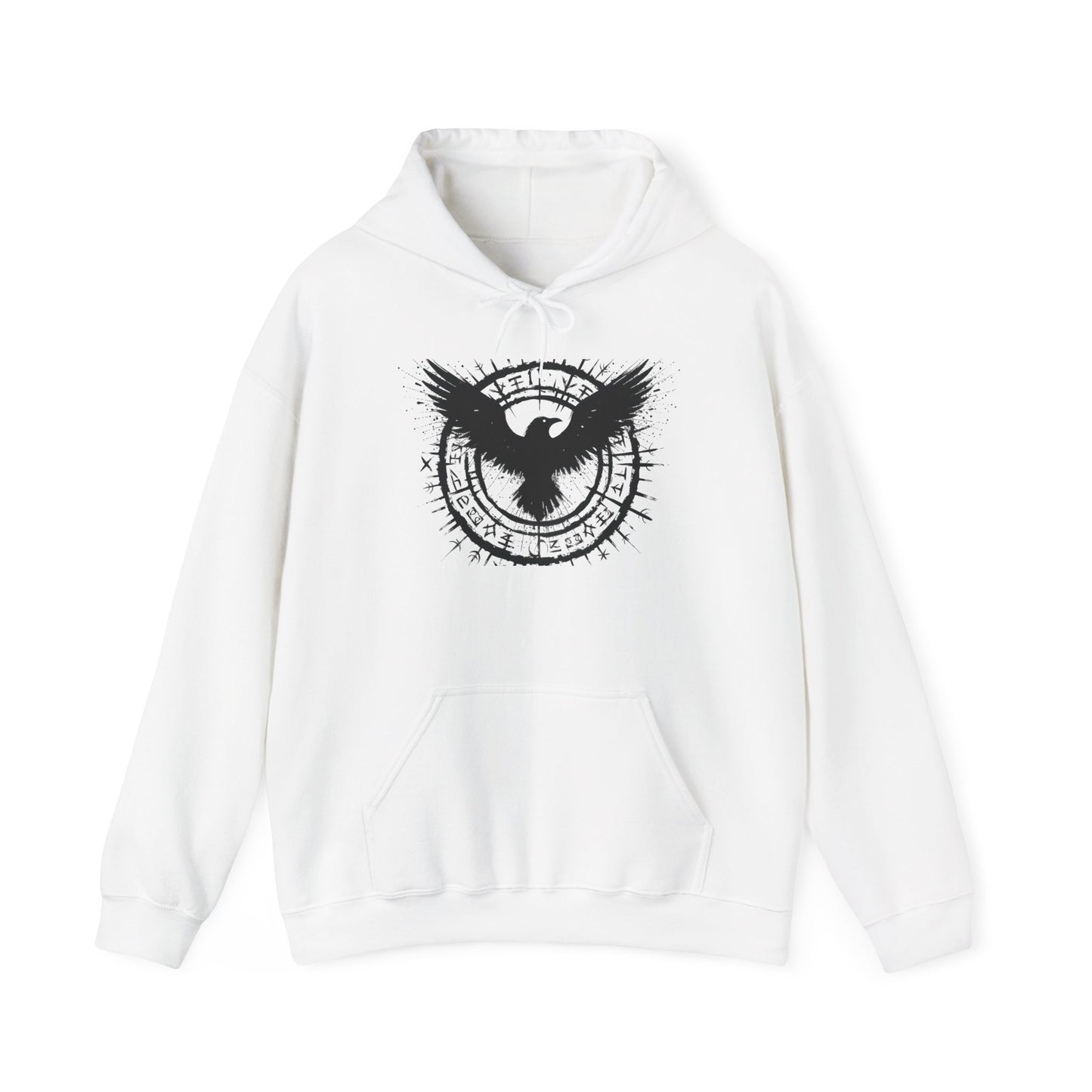 Norse Viking Raven Hoodie, Pagan Clothing, Viking Hoodie, Norse Mythology Apparel.