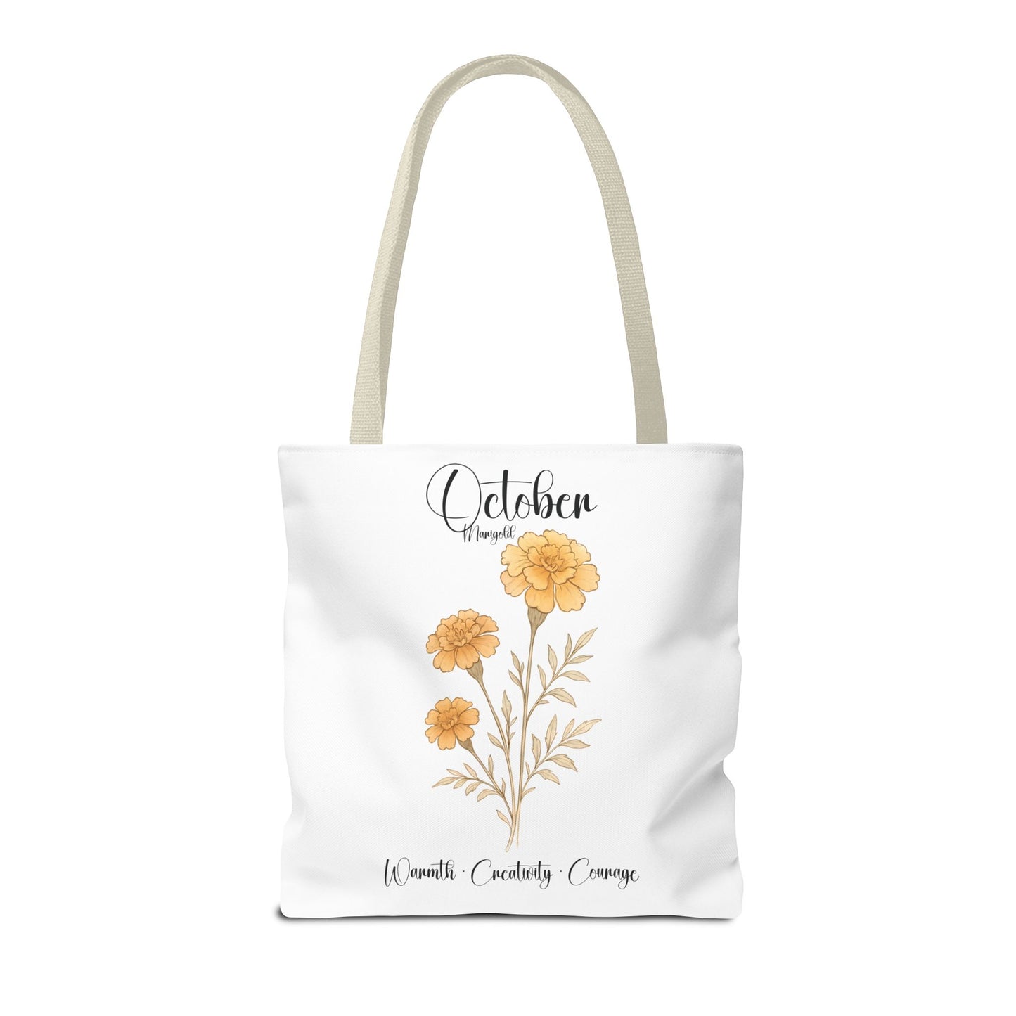 Personalized floral gift tote bag for her, birth month flower, milestone birthdays, bestfriend gift.