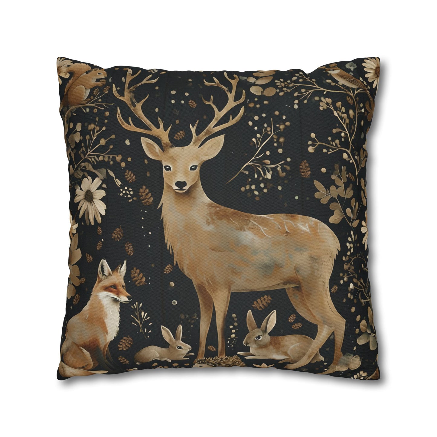 Rustic pillow cover, nature lovers gift, cozy home accent, housewarming gift