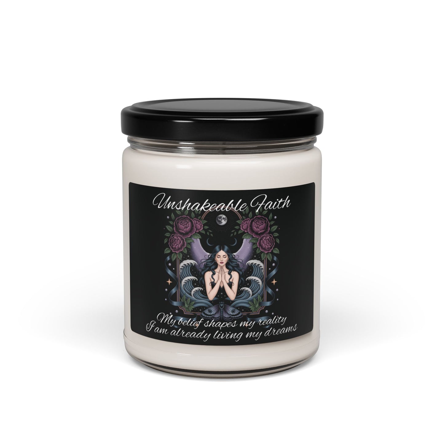 Unshakeable Faith Candle | Confidence Candle| Law of Attraction Candle |Spiritual Gift |Self Love & Meditation Candle |Elegant Scented Decor