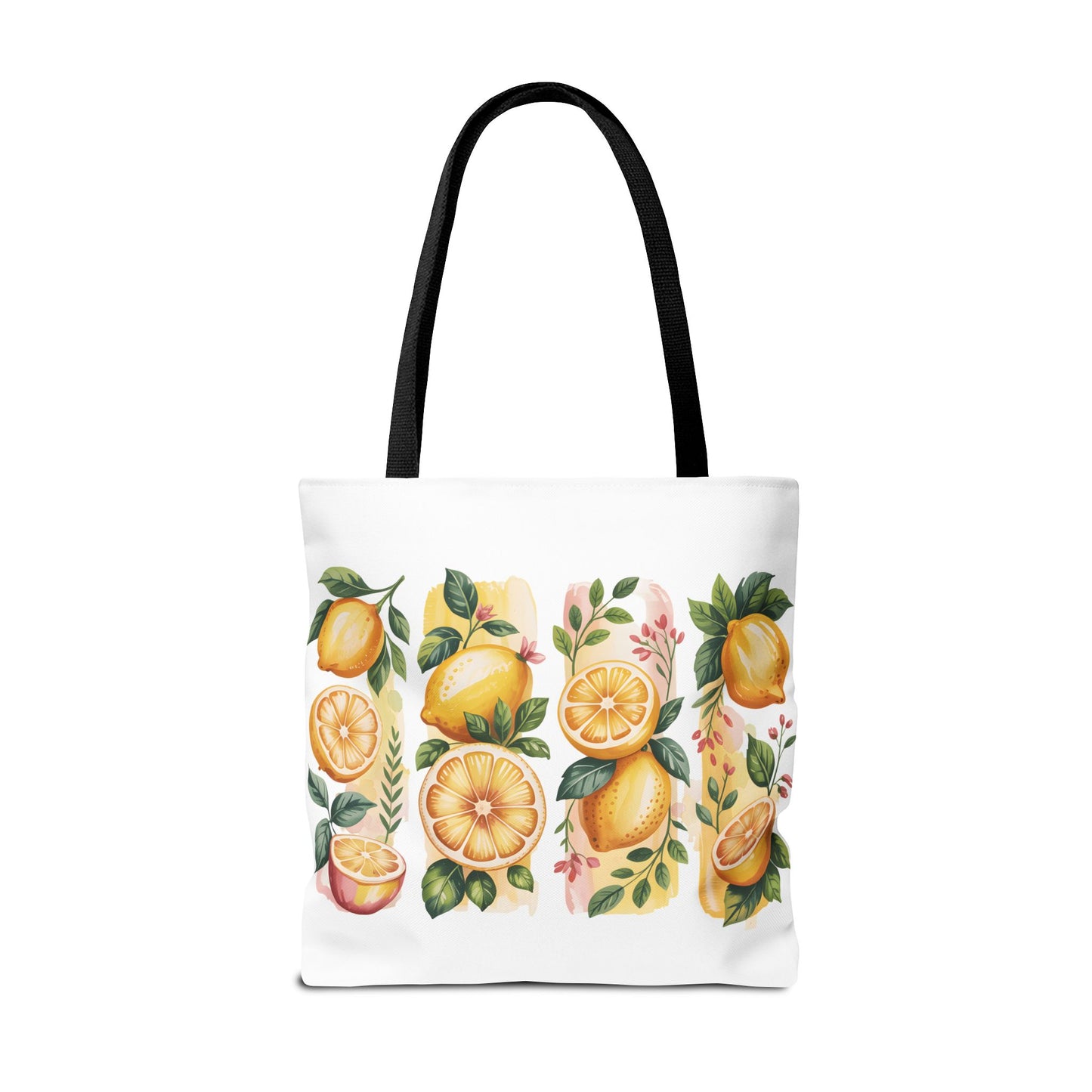 lemon tote bag, large grocery tote, alternative gifts