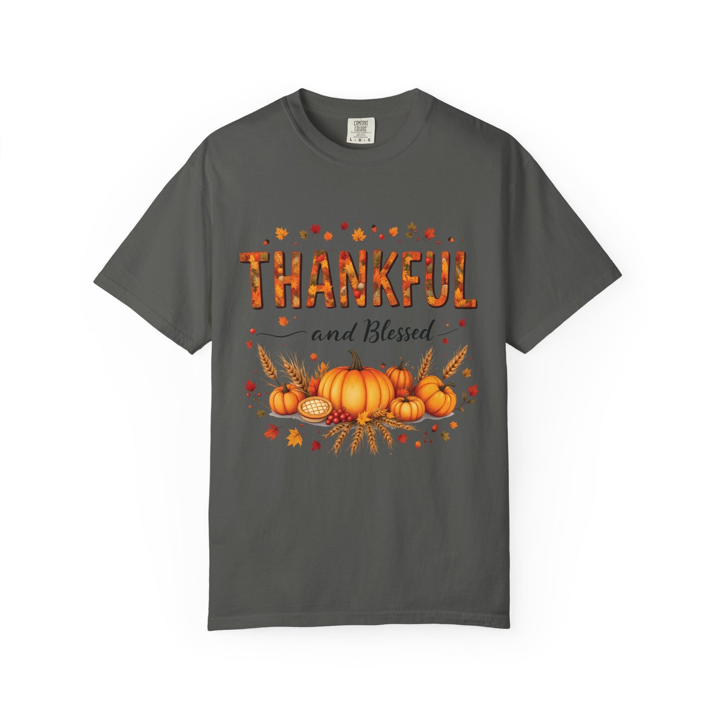 Thankful and Blessed T-Shirt, Fall Tee, Autumn Shirt, Thanksgiving Outfit, Gift for Friends and Family, Cozy Casual Wear